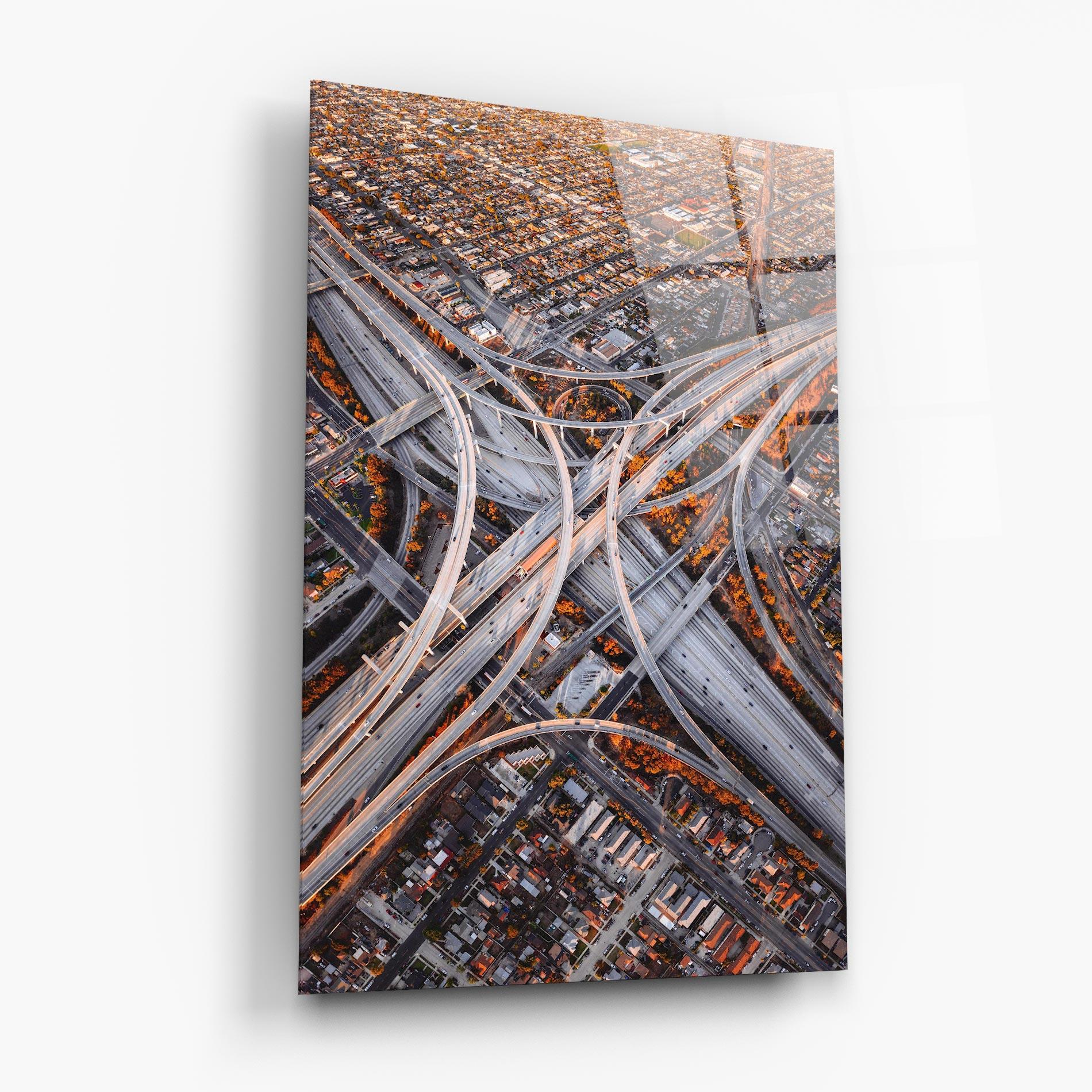 Üvegkép Big Road City mockup 6