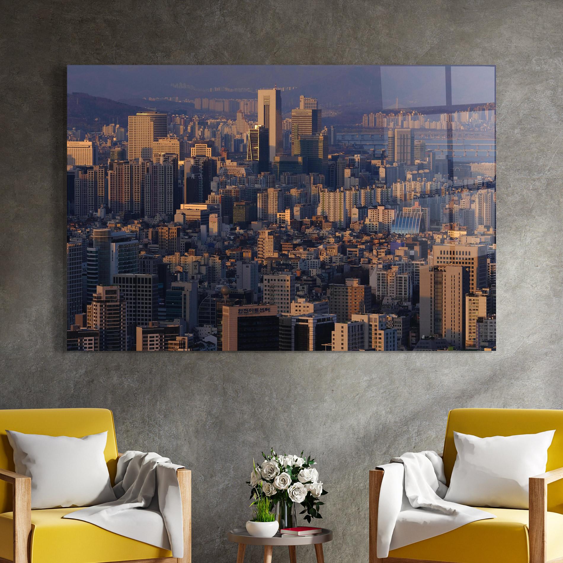 Üvegkép Big City mockup 4