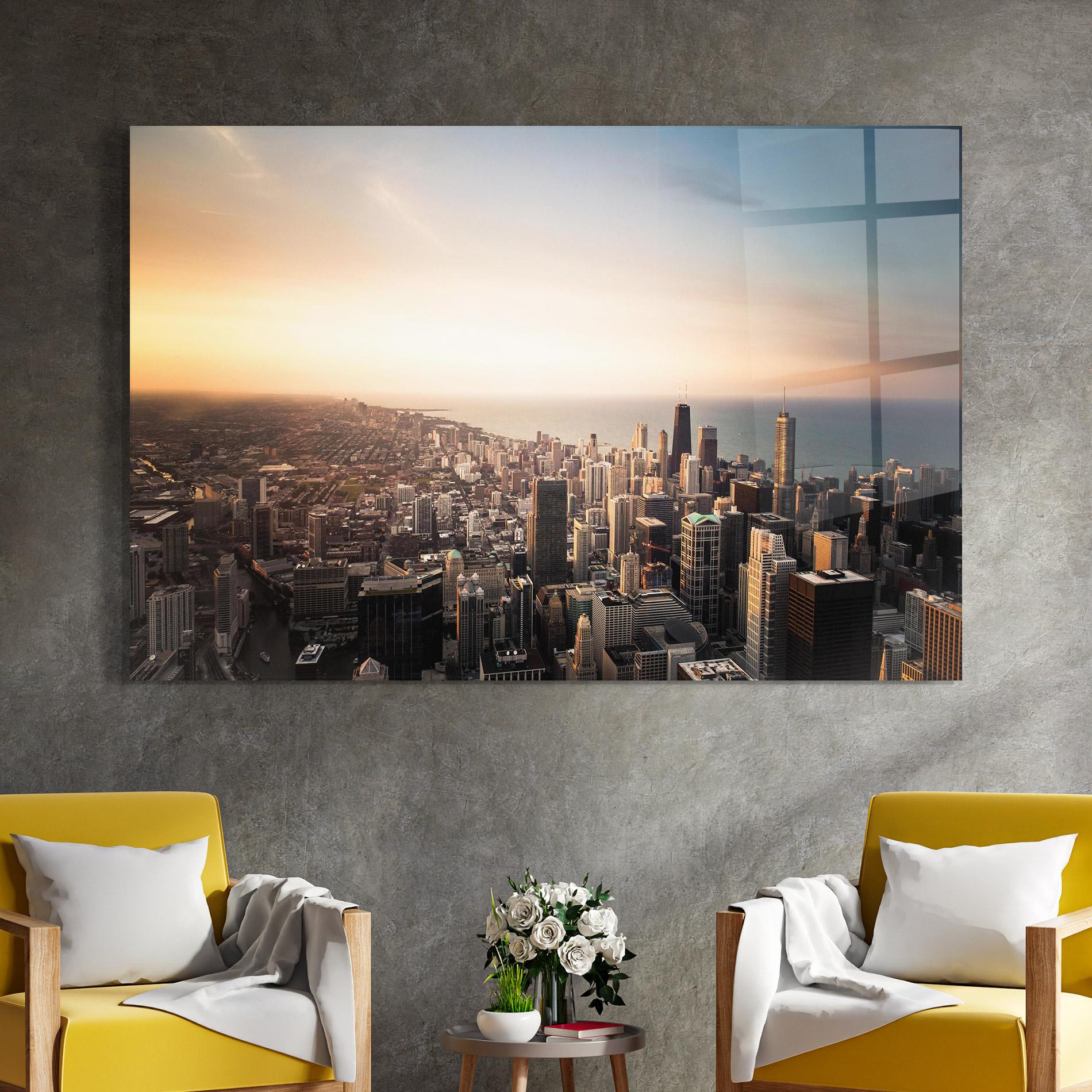 Üvegkép City Buildings mockup 4