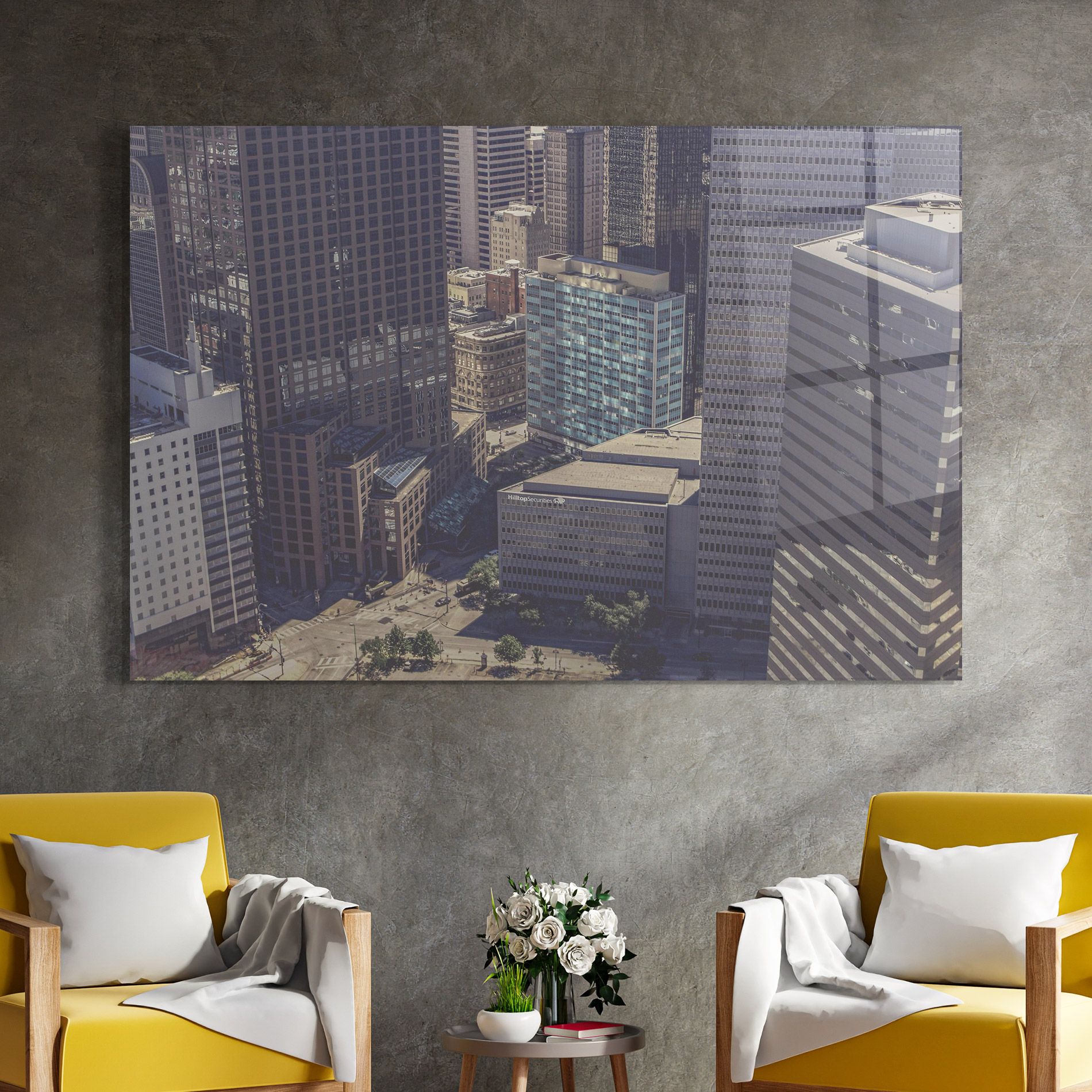 Cream Light Building mockup 4