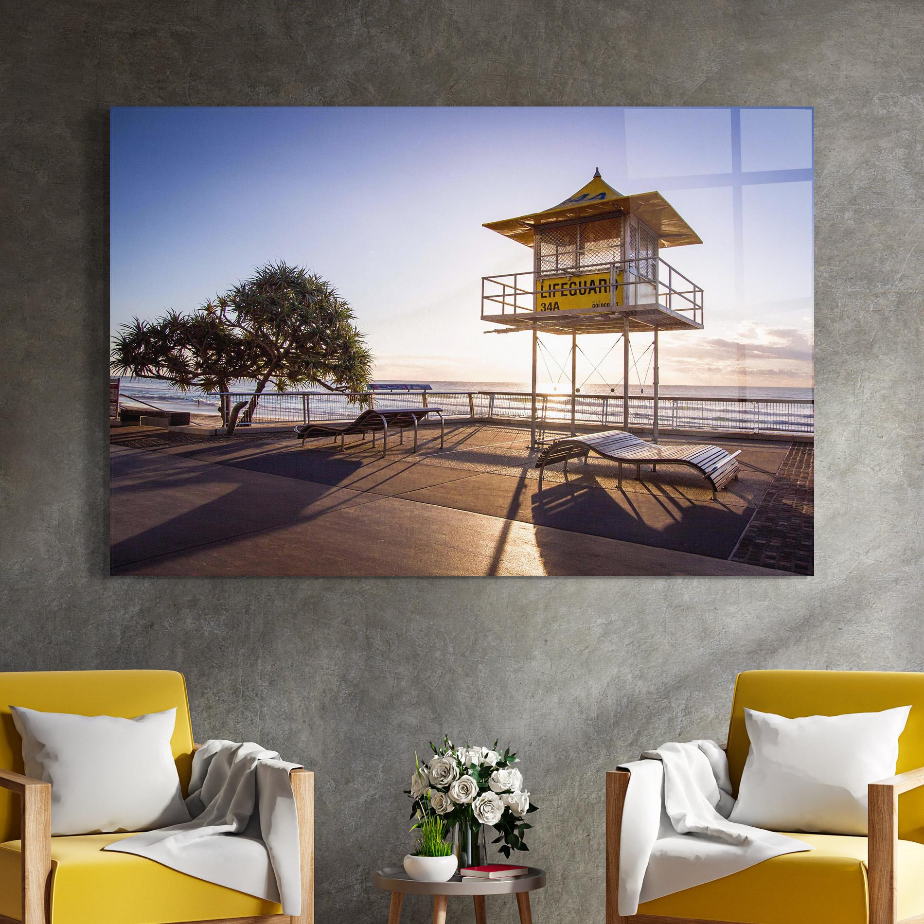 Üvegkép Sunny Building Day mockup 4