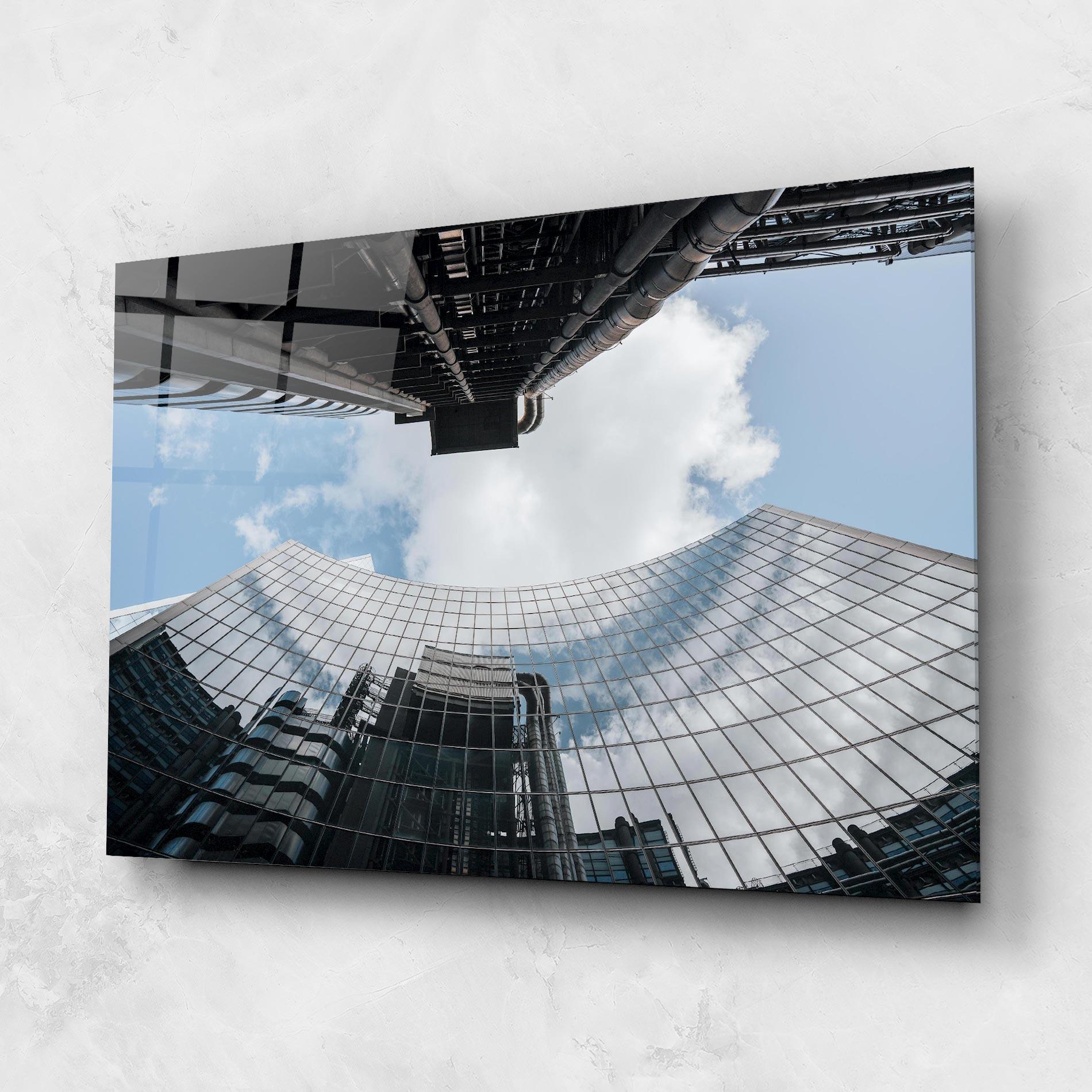 Üvegkép Cloud Big Building mockup 1