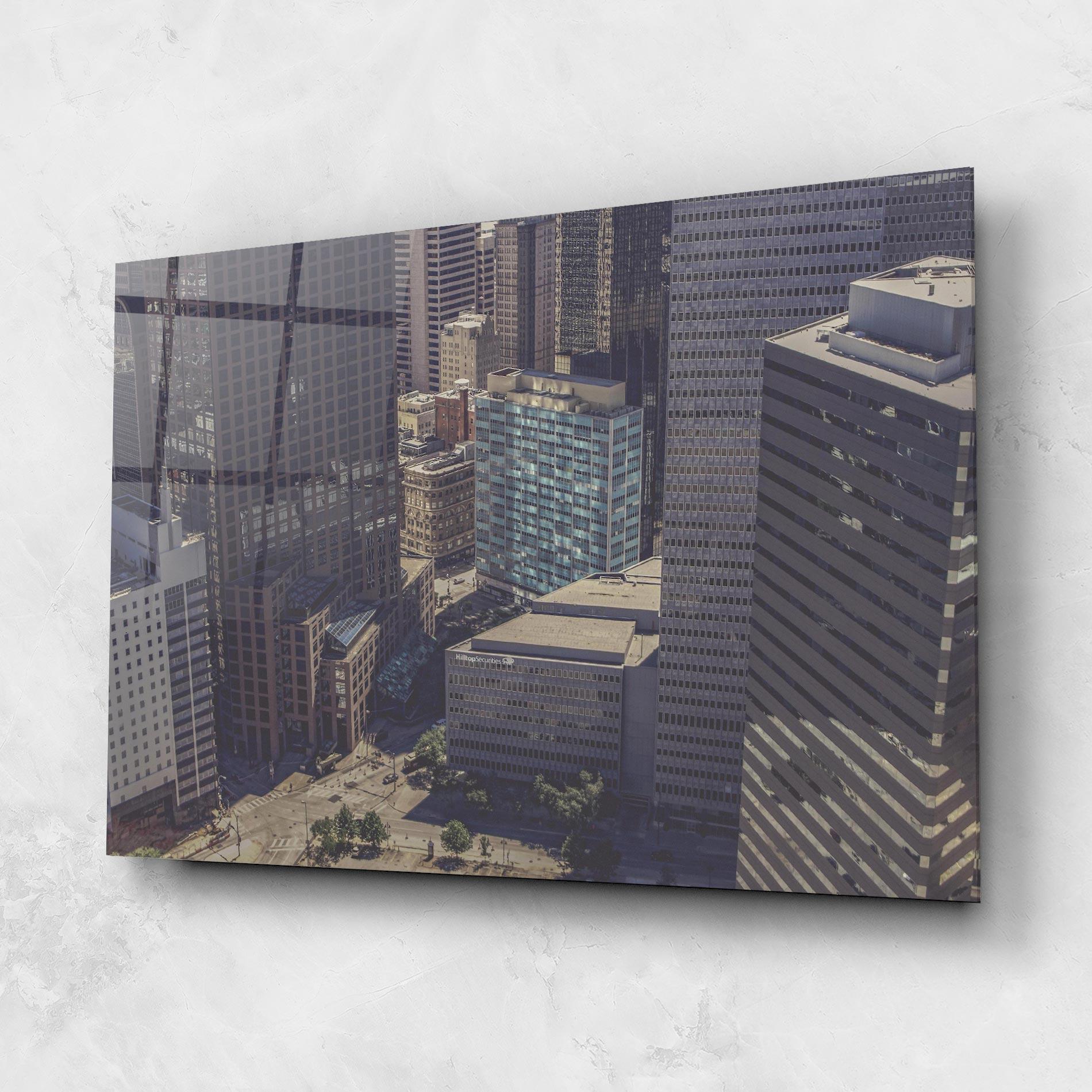 Üvegkép Cream Light Building mockup 1