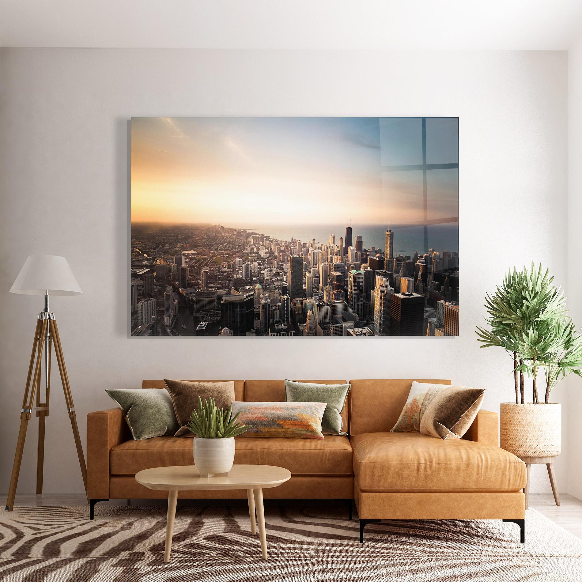 Üvegkép City Buildings mockup 7