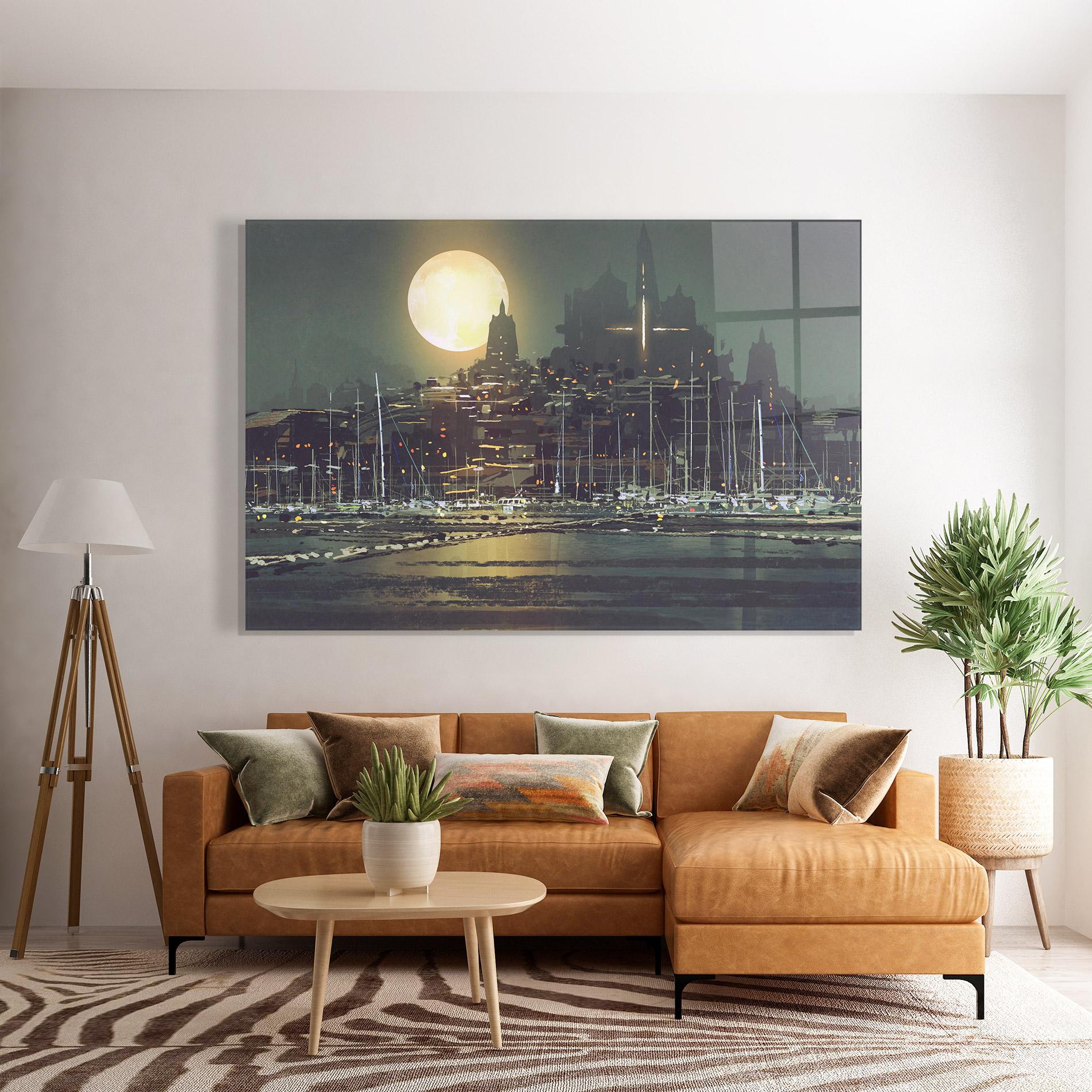 Üvegkép City Port mockup 7