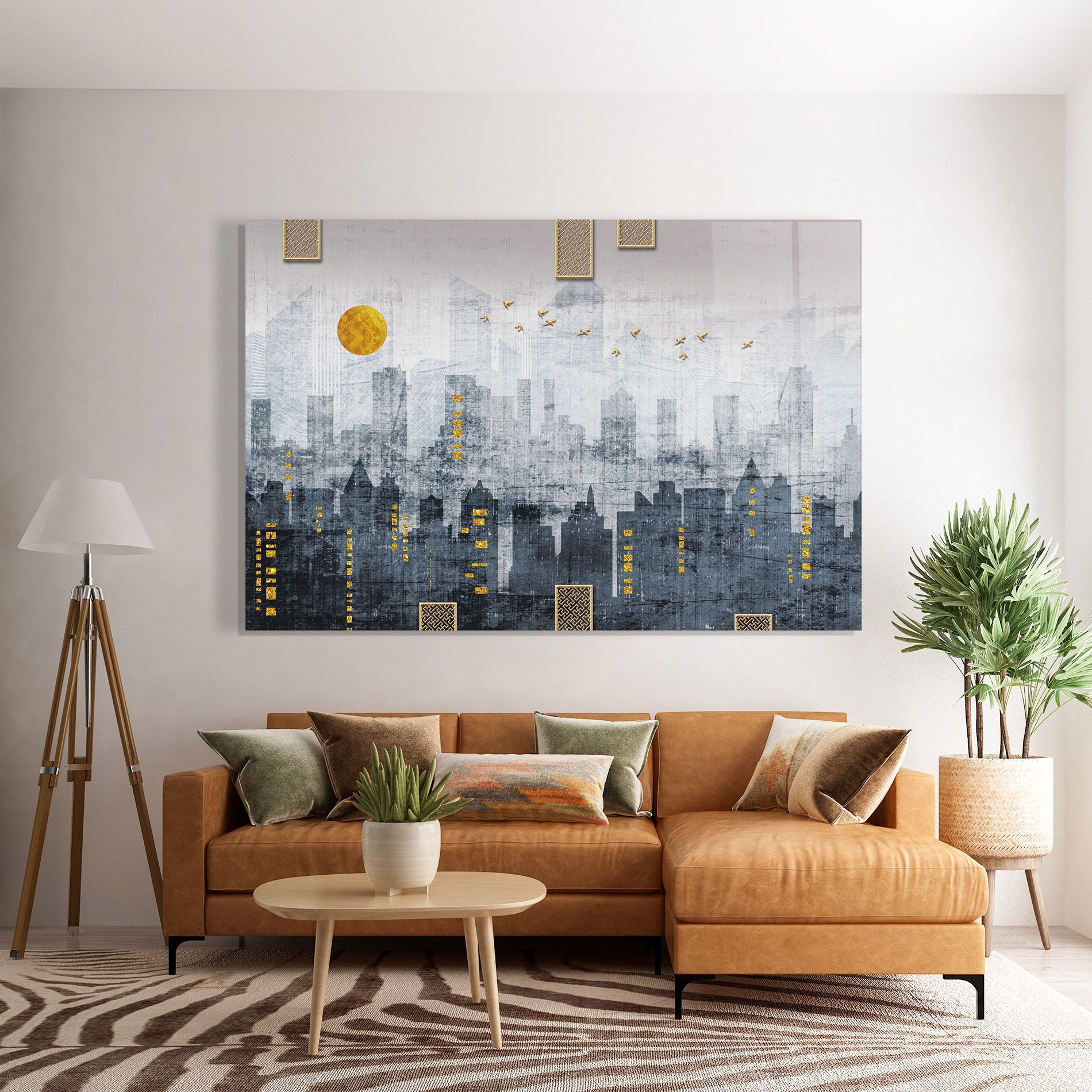 Golden Cityscape mockup 7