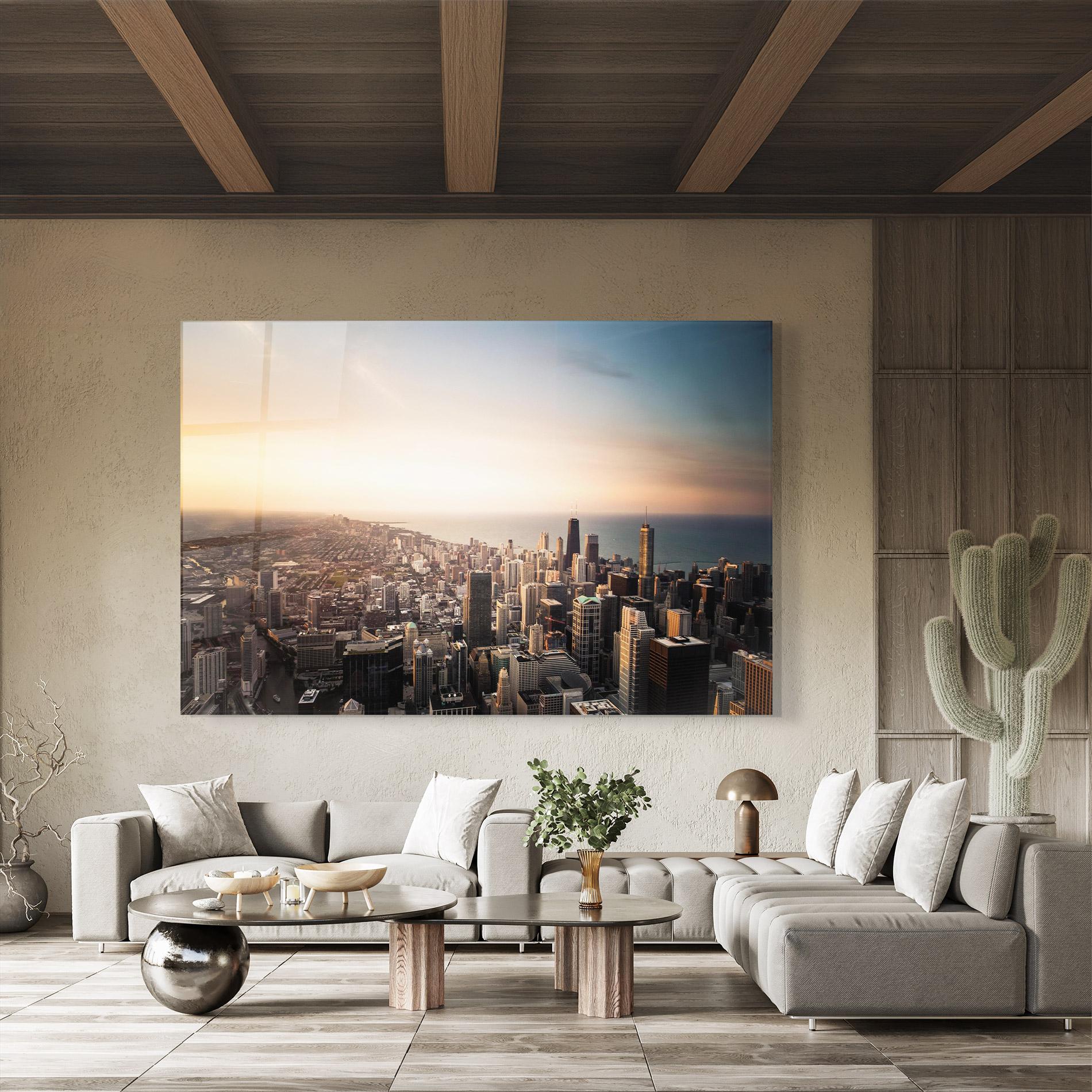 Üvegkép City Buildings mockup 8