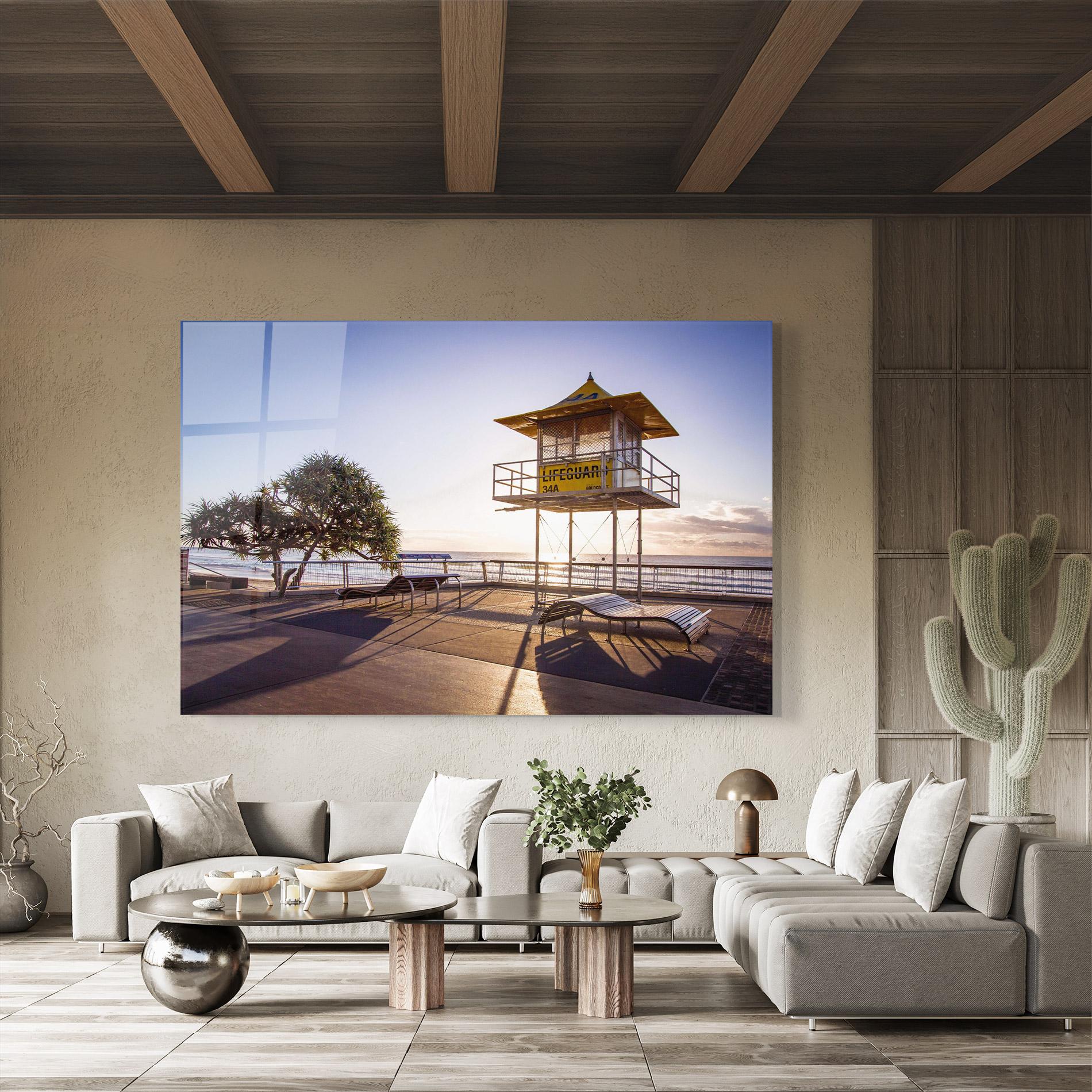 Üvegkép Sunny Building Day mockup 8