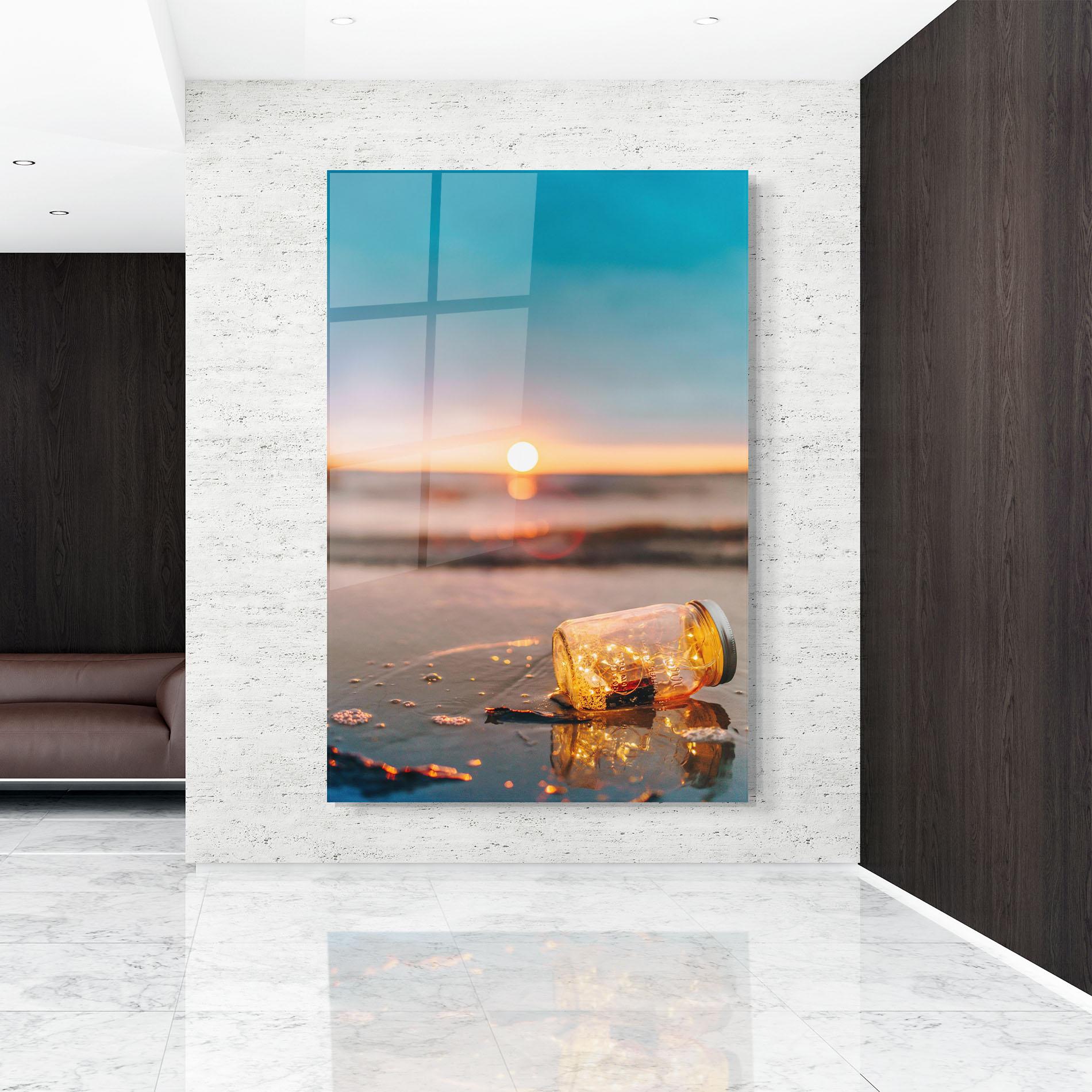 Üvegkép Jar With Lights mockup 9