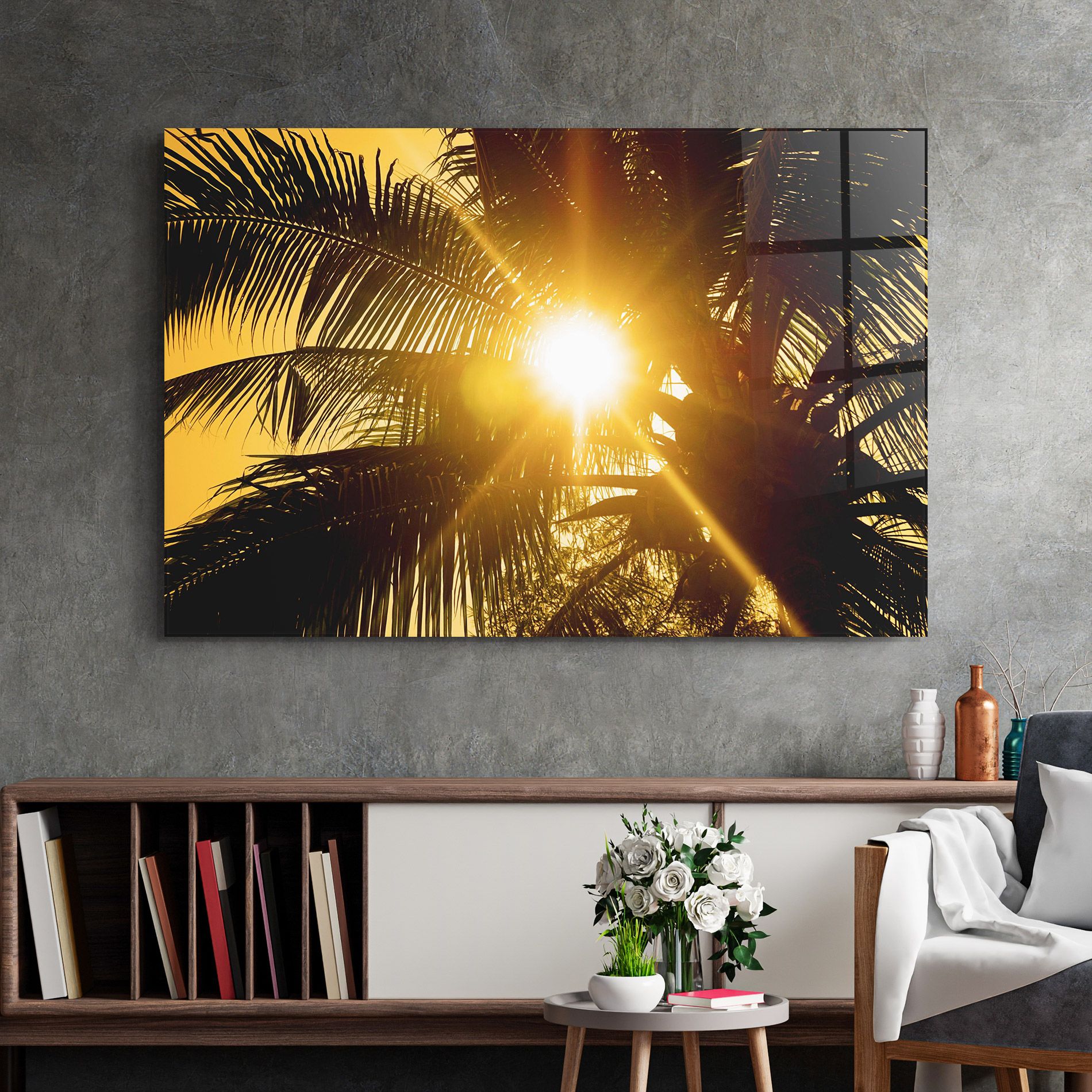 Palm Trees Sun mockup 2