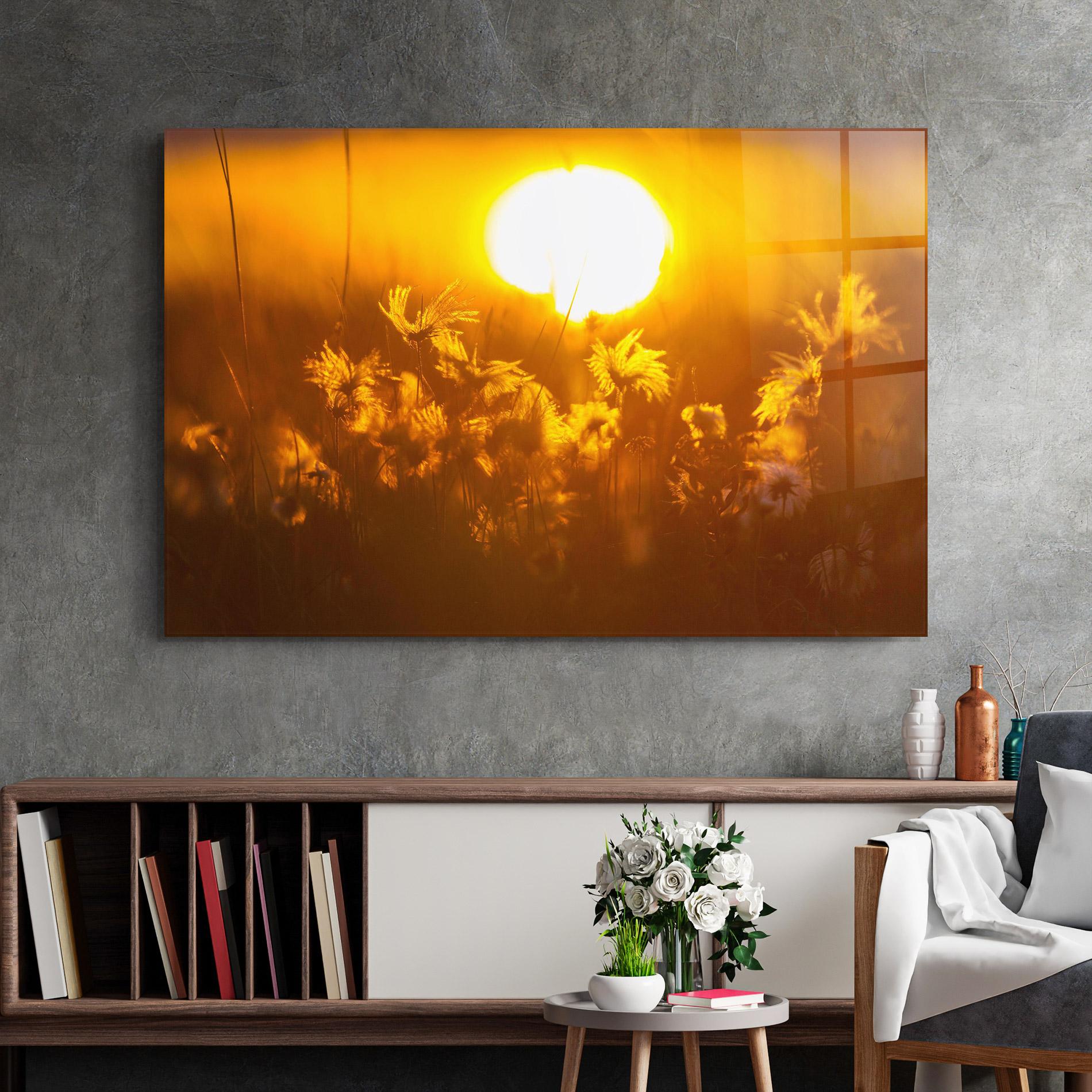 Üvegkép Wildflowers mockup 2
