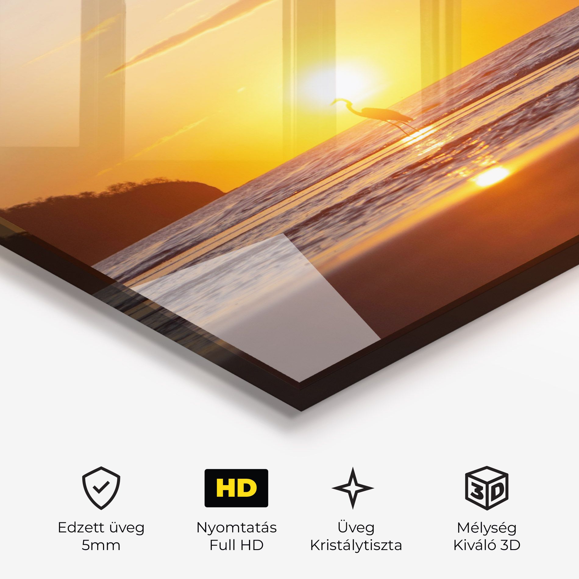 Sunset Bird Silhouette mockup 3