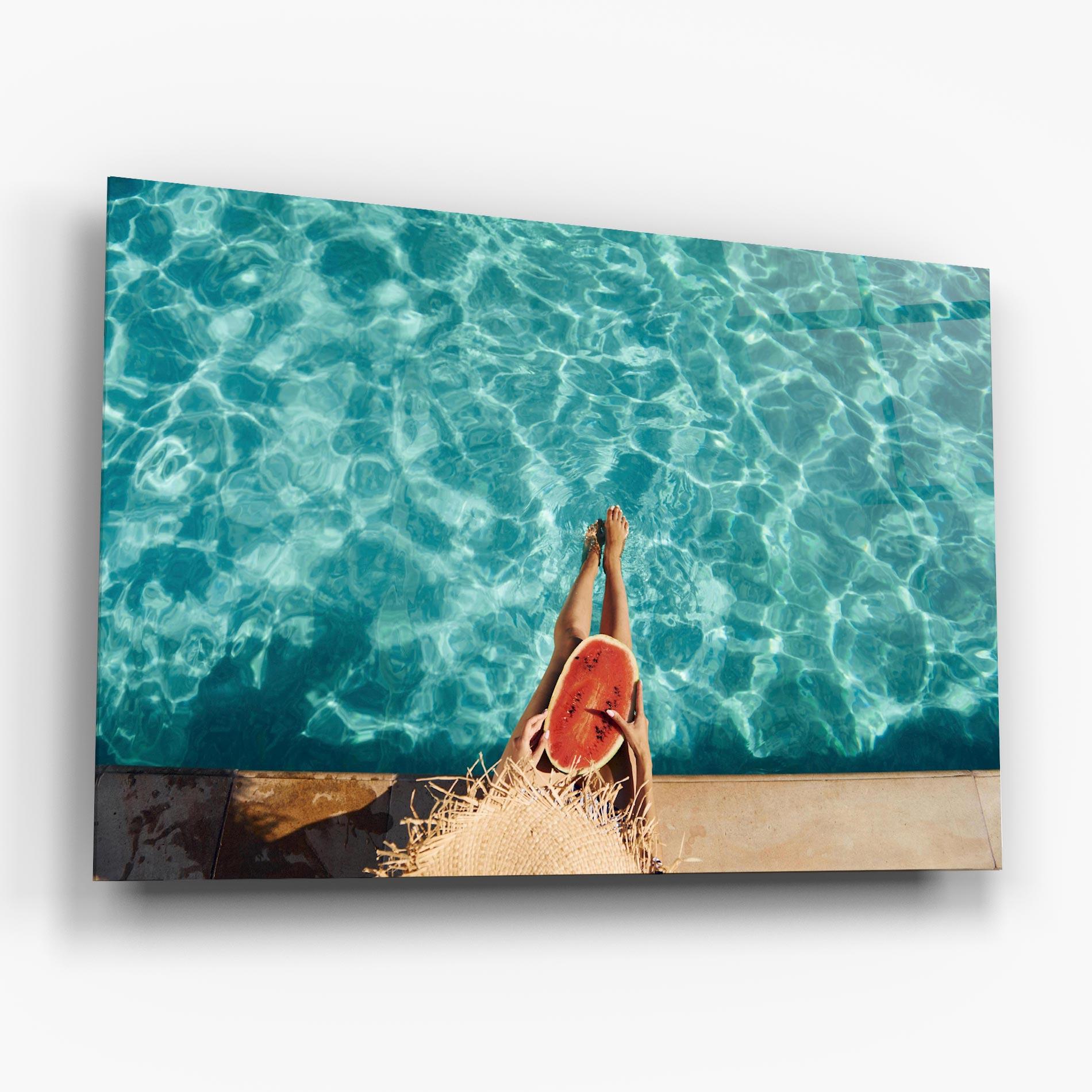 Üvegkép Pool Watermelon mockup 6