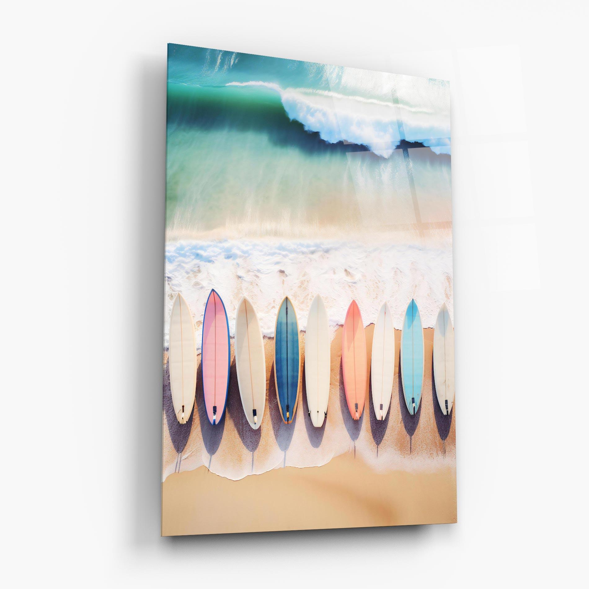 Üvegkép Surfboards Beach mockup 6