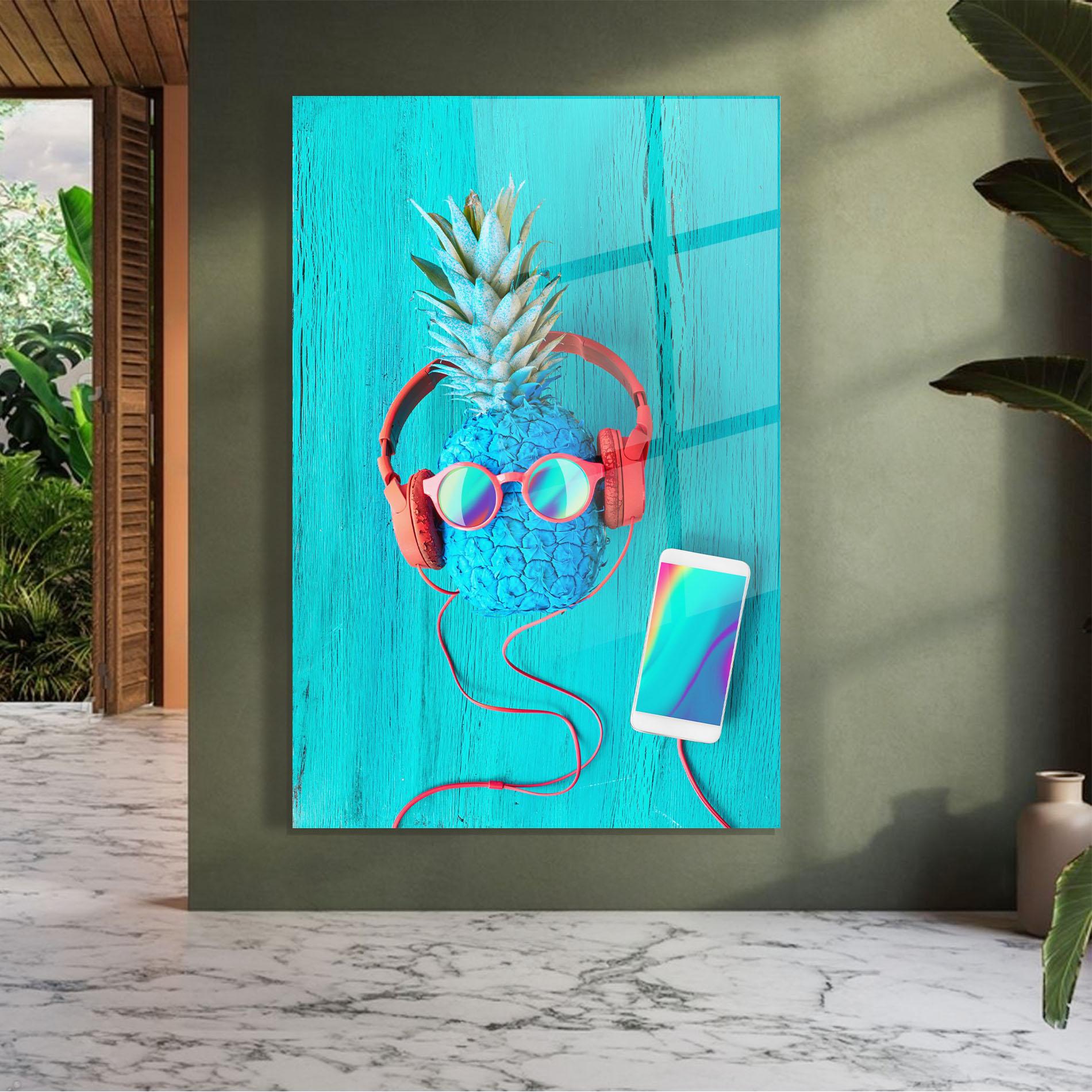 Üvegkép Blue Pineapple mockup 7