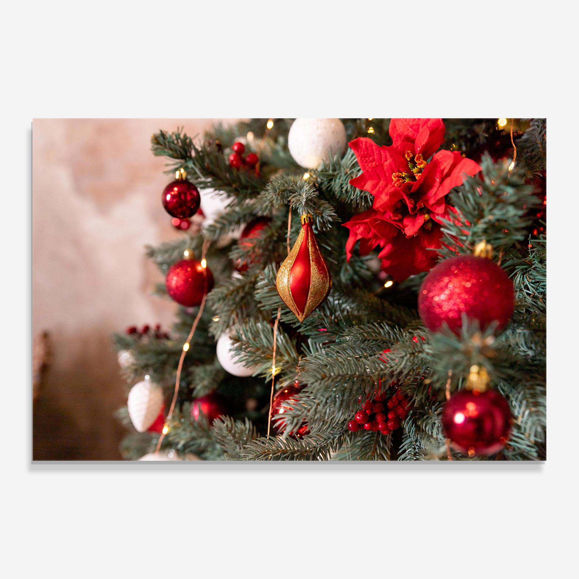Üvegkép Festive Christmas Decor mockup 0