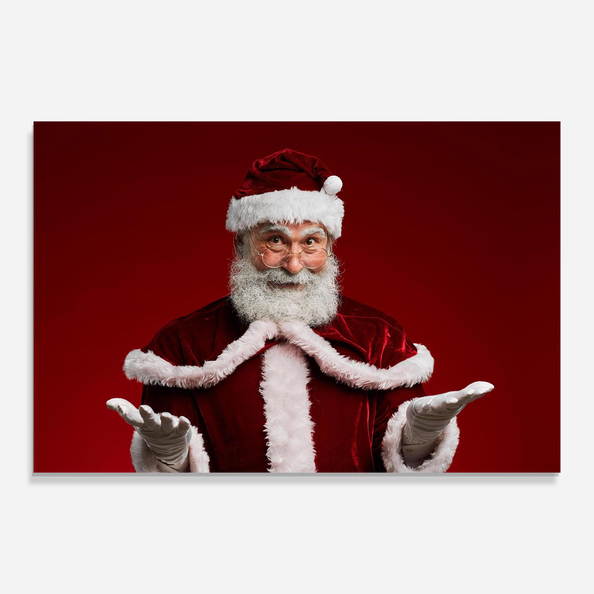 Üvegkép Santa Welcoming You mockup 0