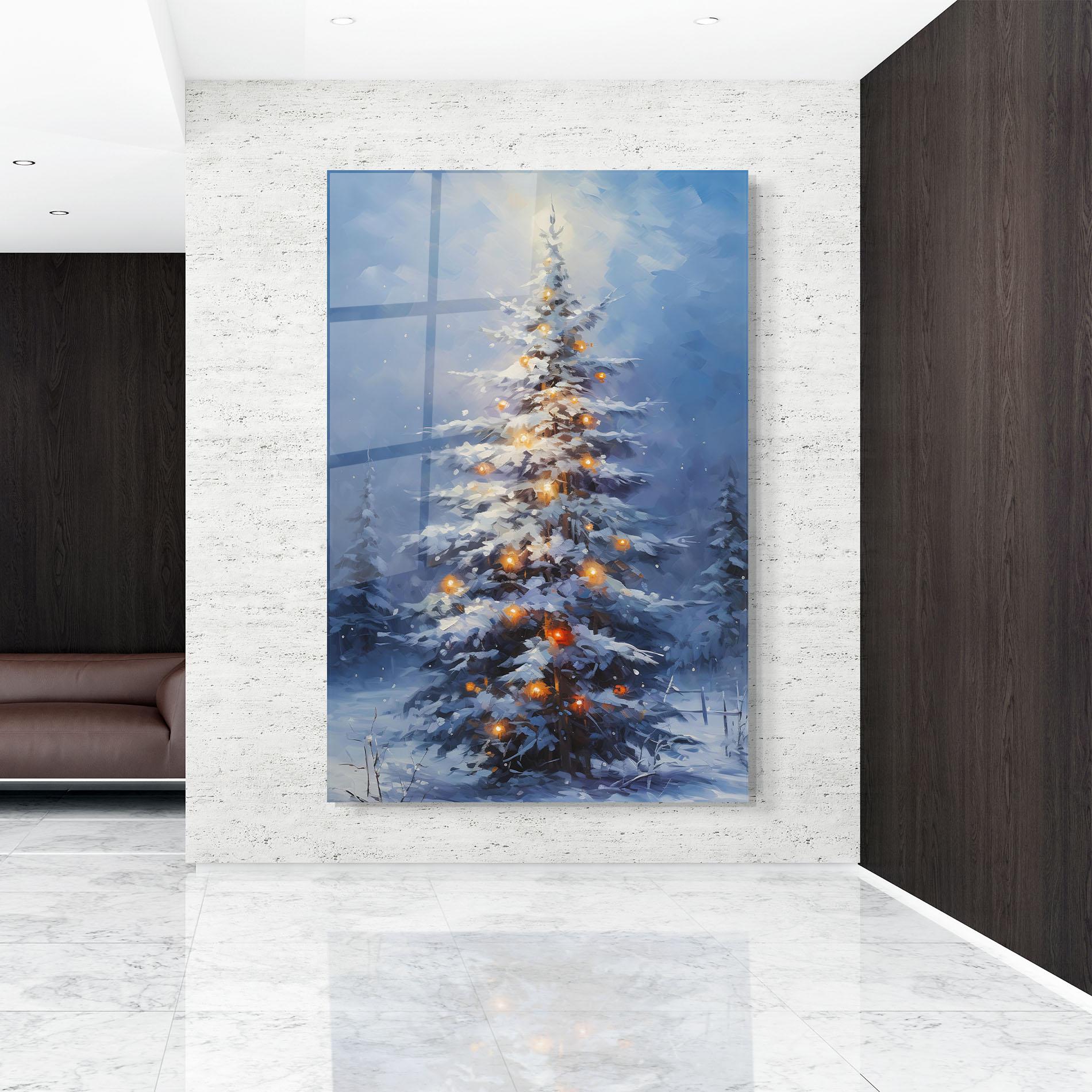 Üvegkép Tall Slender Tree mockup 9