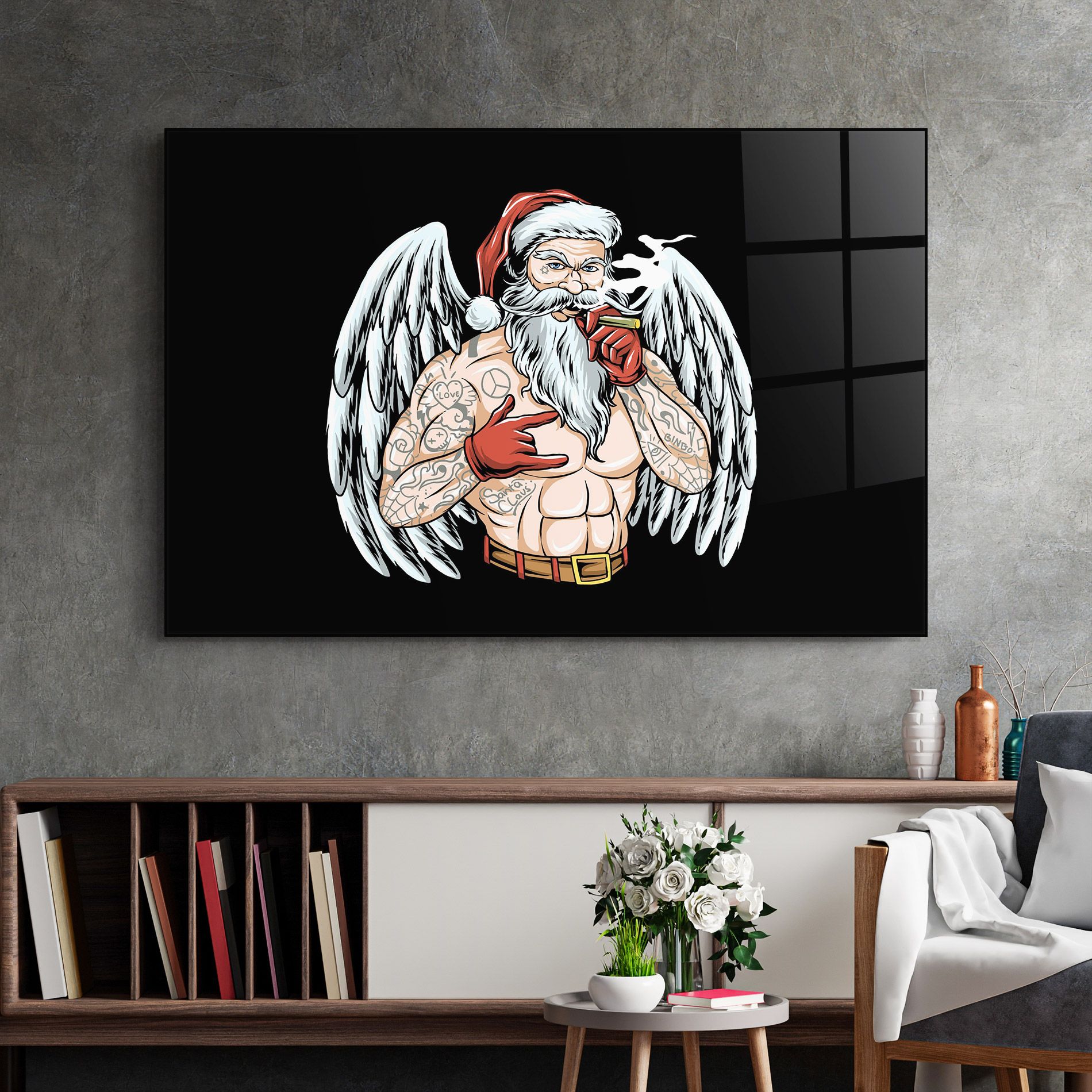 Santa Wings mockup 2