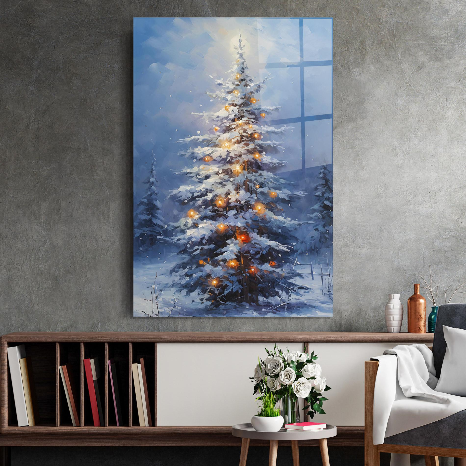 Üvegkép Tall Slender Tree mockup 2