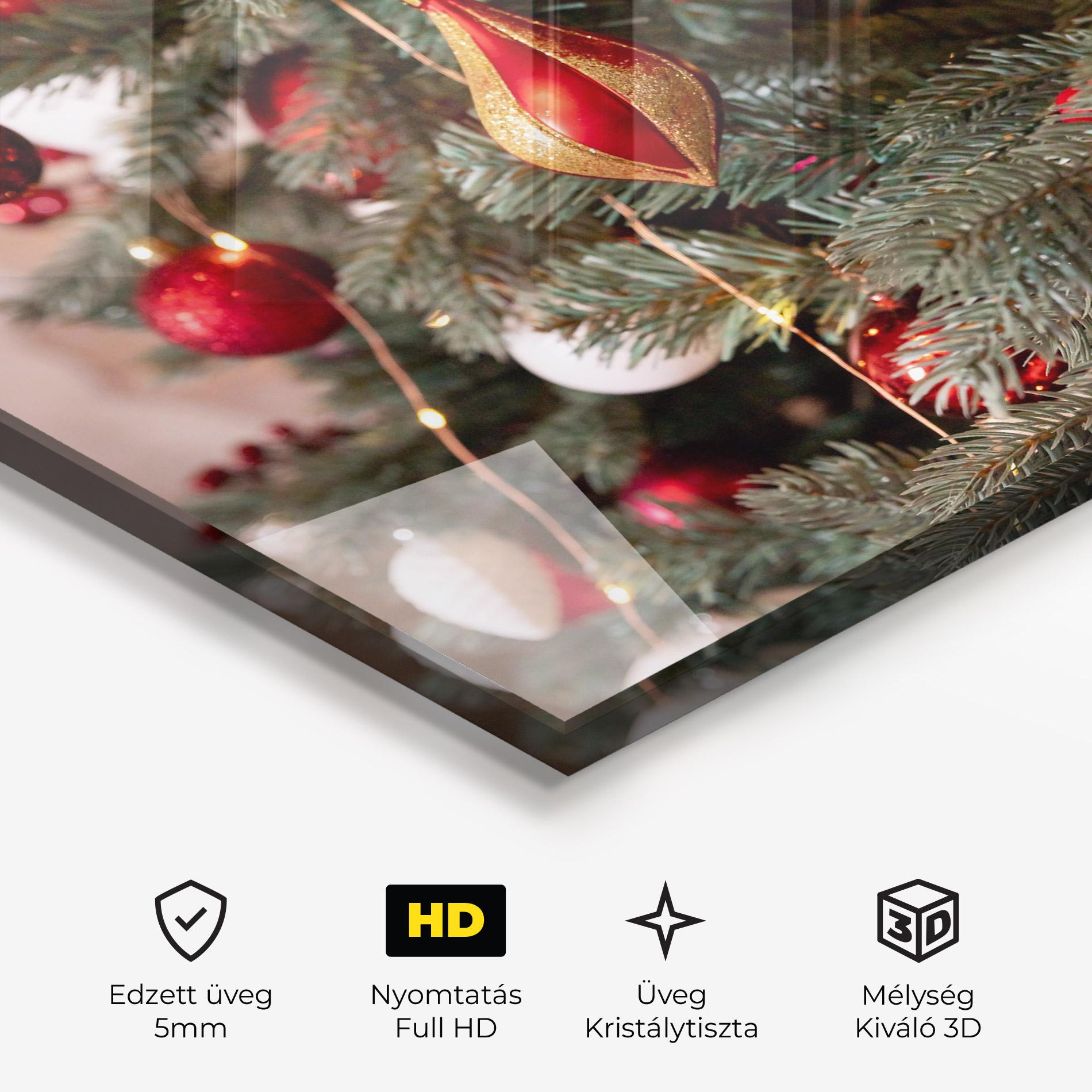 Üvegkép Festive Christmas Decor mockup 3