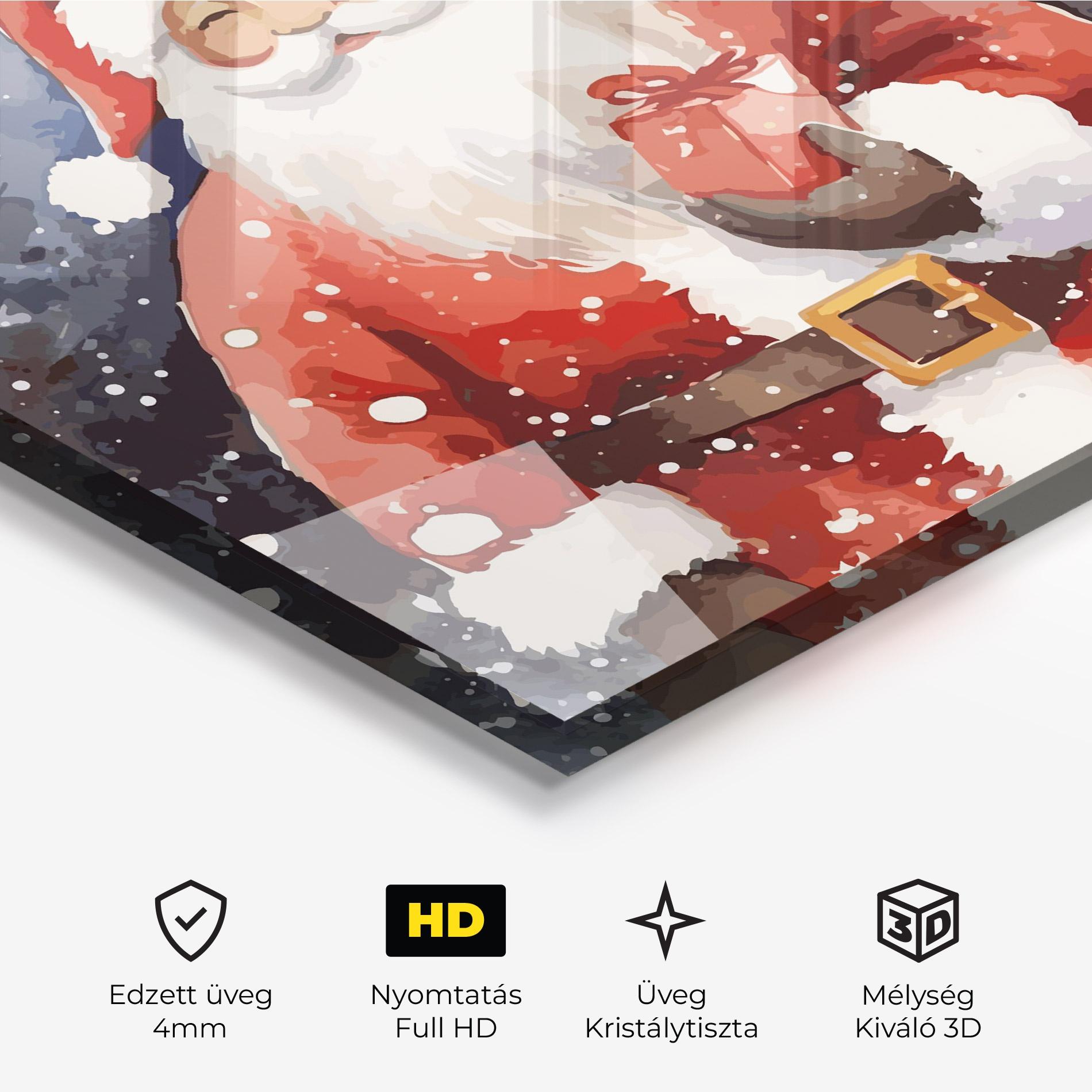 Üvegkép Holding Gift mockup 3