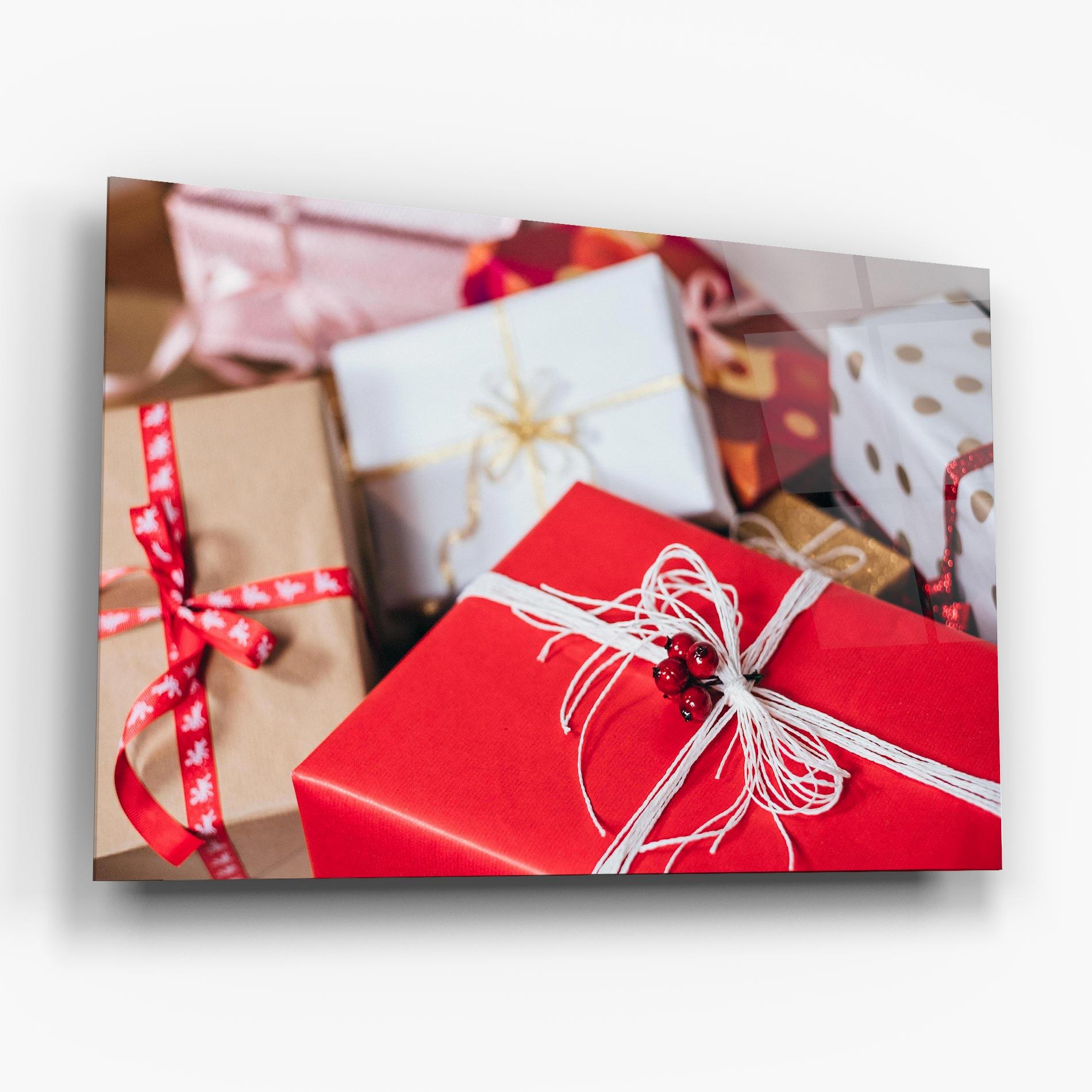 Üvegkép Christmas Gifts mockup 6