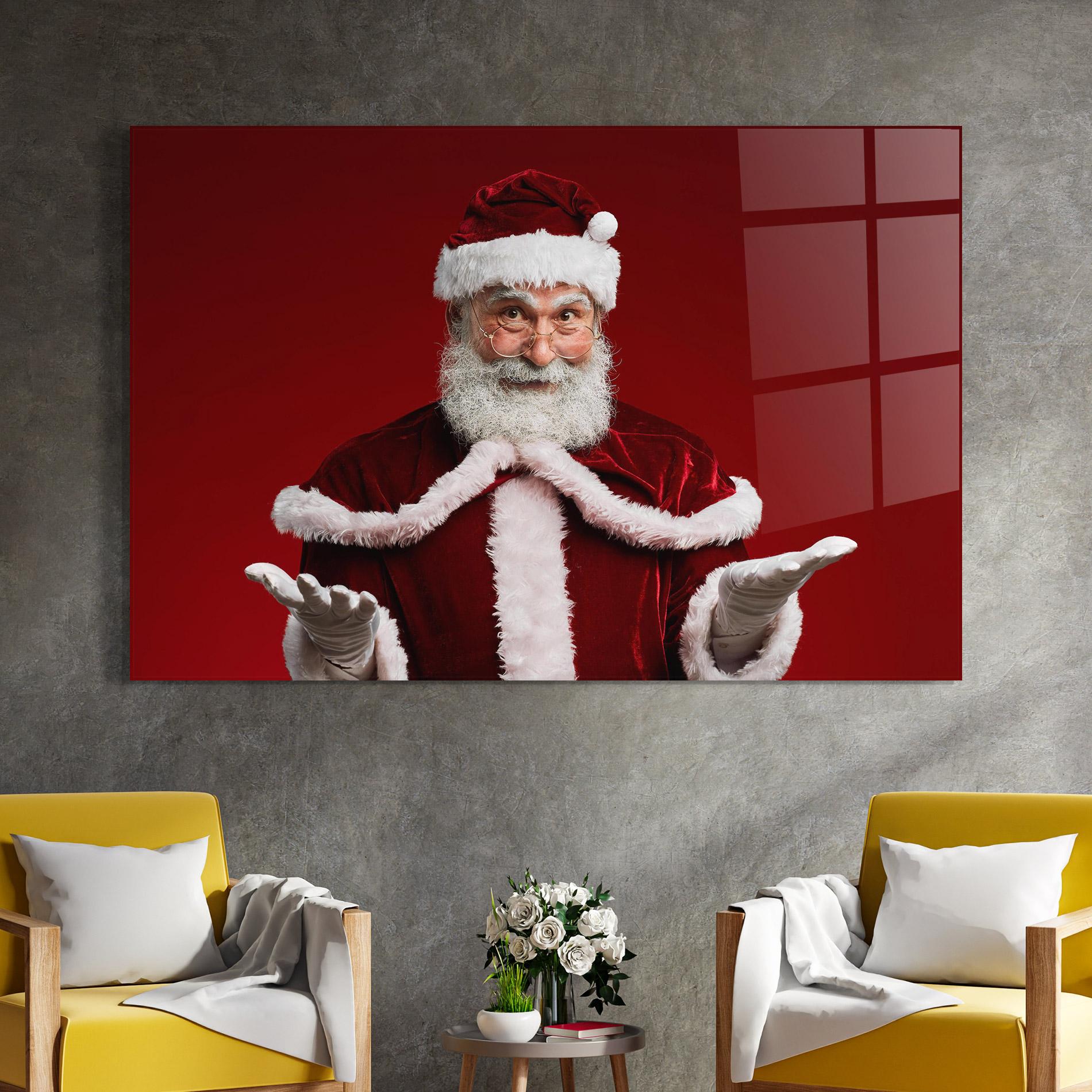 Üvegkép Santa Welcoming You mockup 4