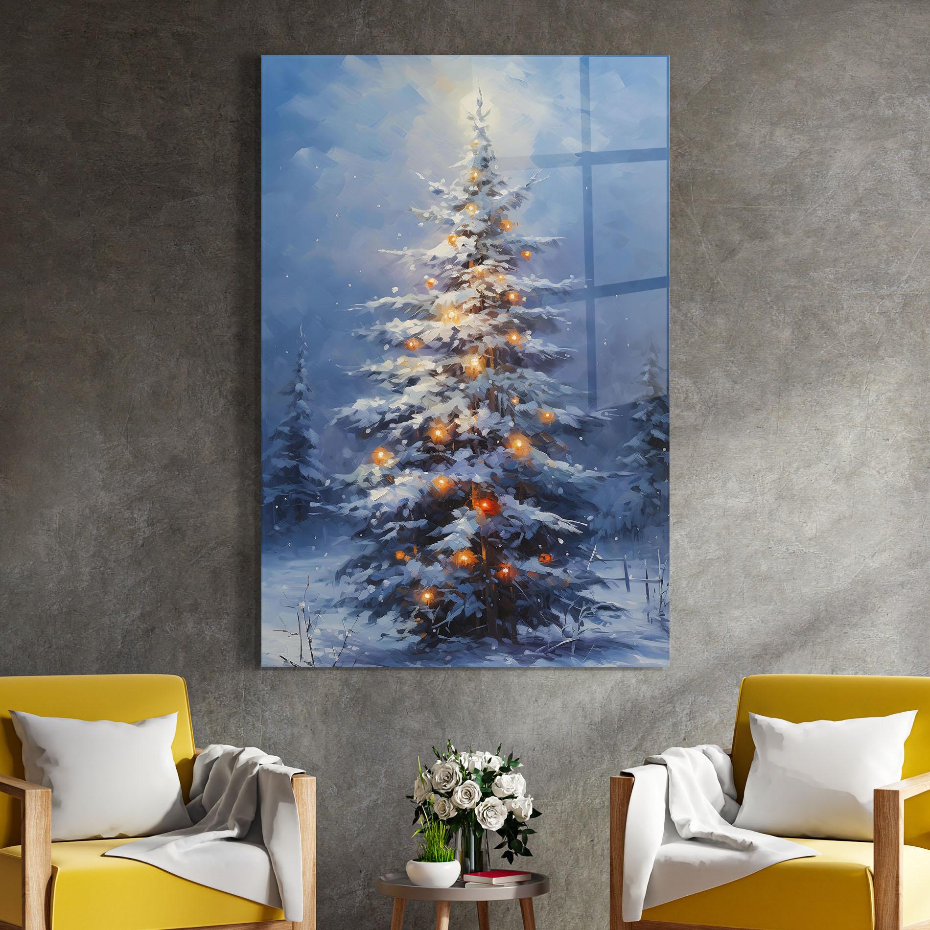 Üvegkép Tall Slender Tree mockup 4