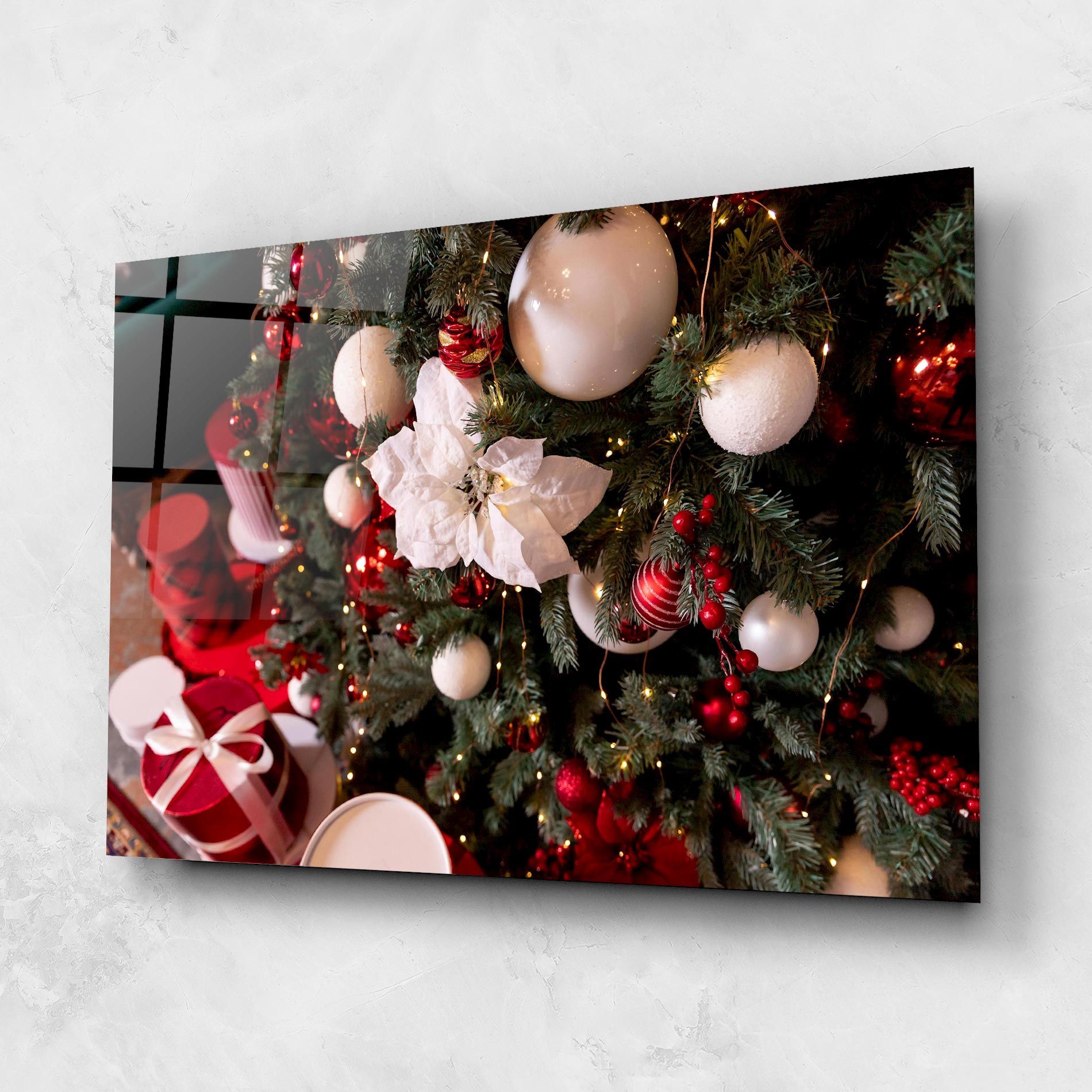 Colourful Christmas Baubles mockup 1