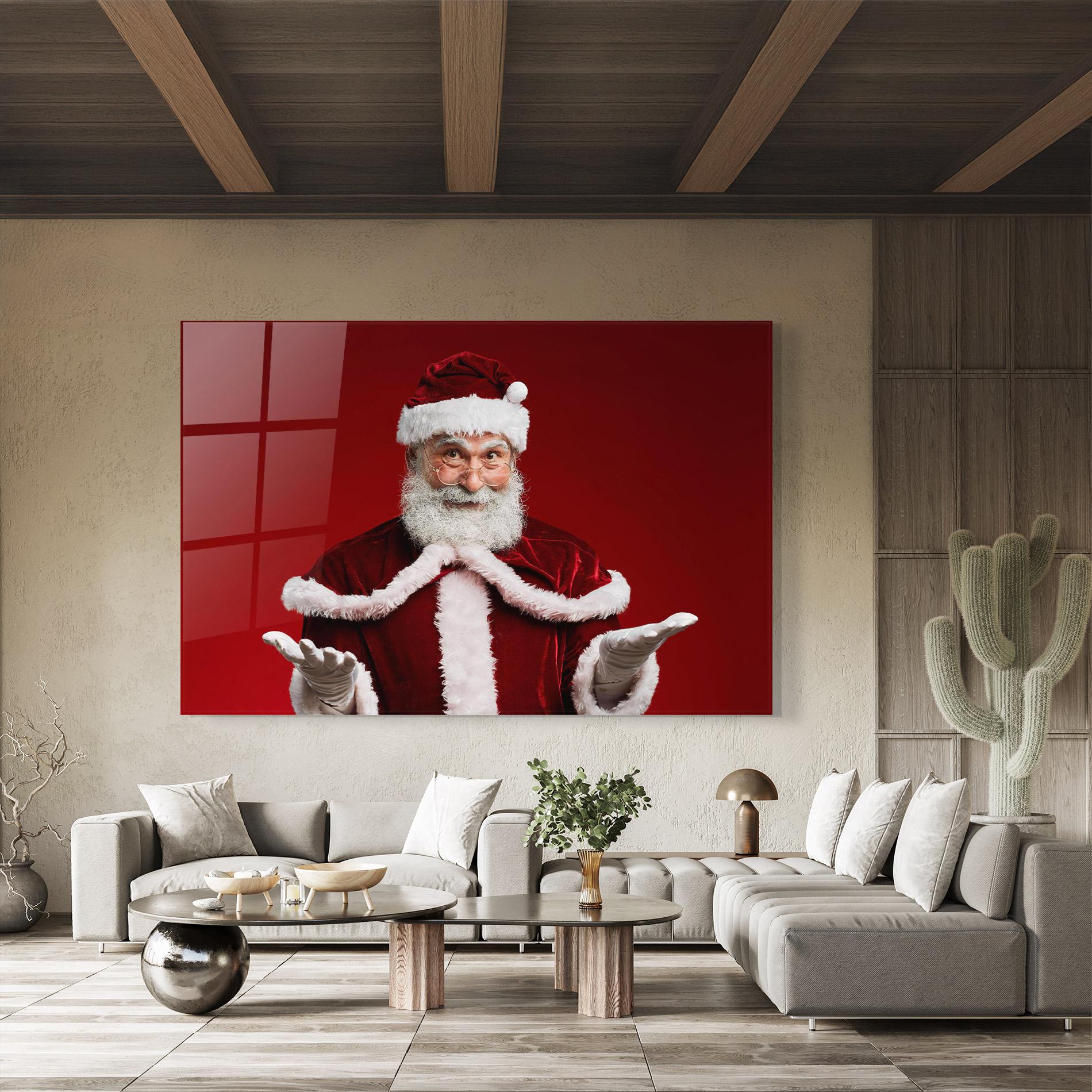 Üvegkép Santa Welcoming You mockup 8