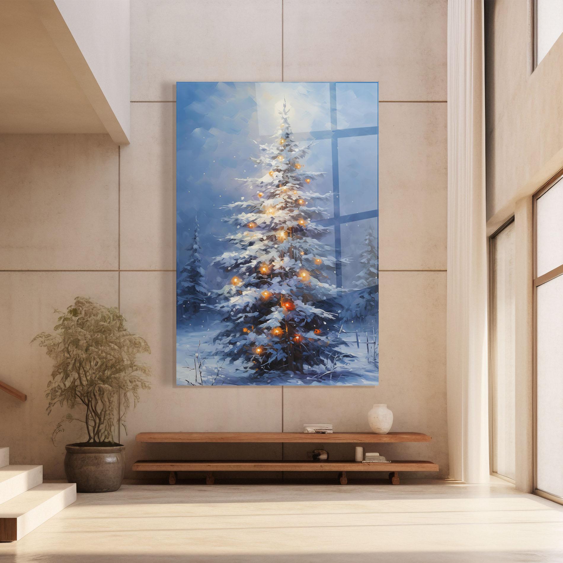 Üvegkép Tall Slender Tree mockup 8