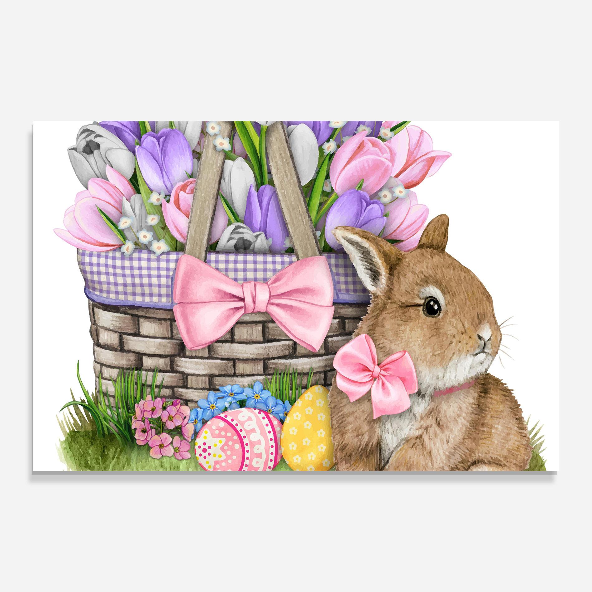 Üvegkép Bunny Pink Bow mockup 0