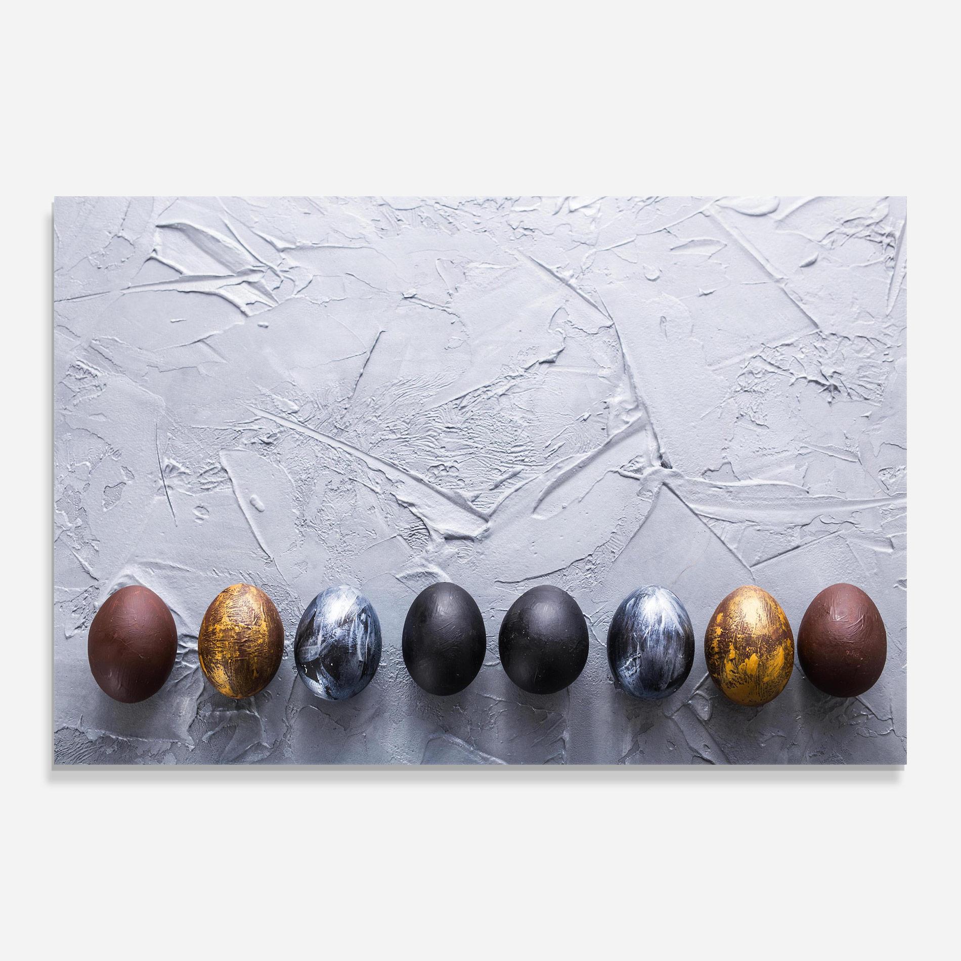Üvegkép Easter Eggs Painted mockup 0
