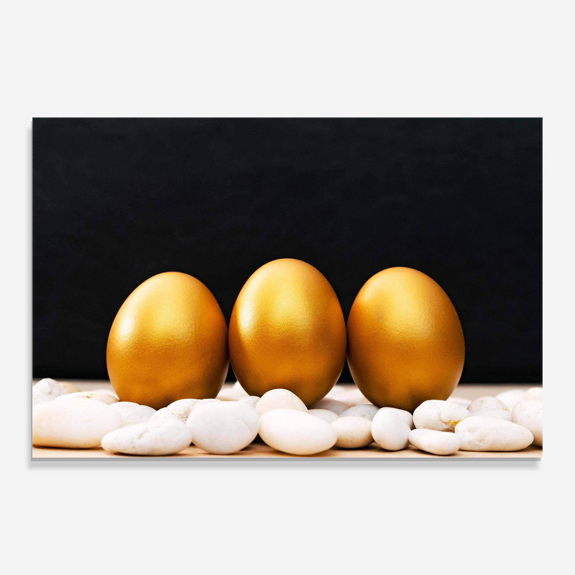 Üvegkép Golden Easter Egg mockup 0