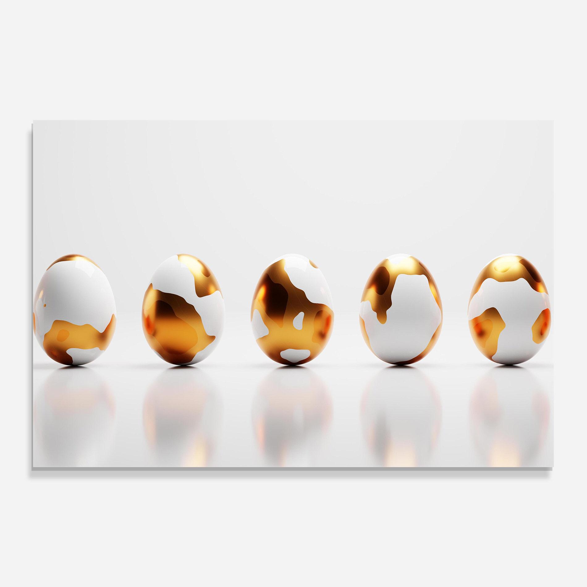 Üvegkép Golden Shiny Eggs mockup 0