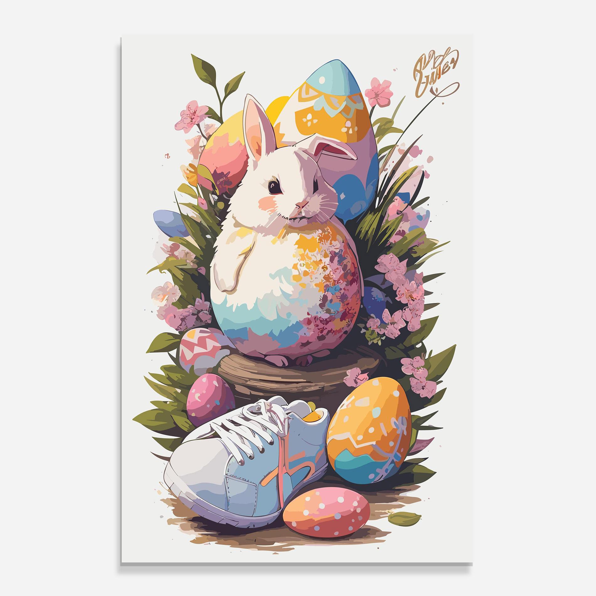 Üvegkép Fatt Cute Bunny mockup 0