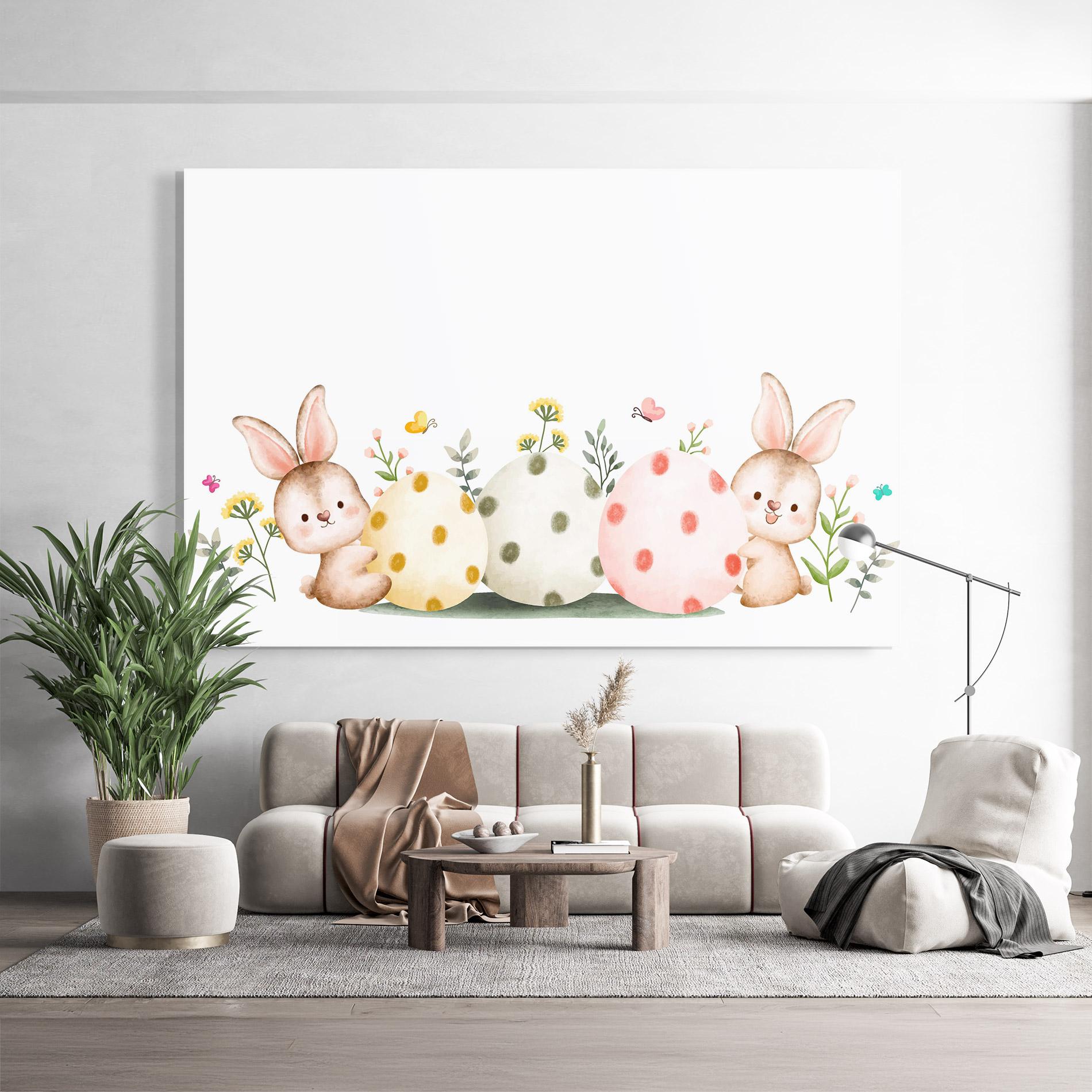 Üvegkép Butterfly Rabbit mockup 9