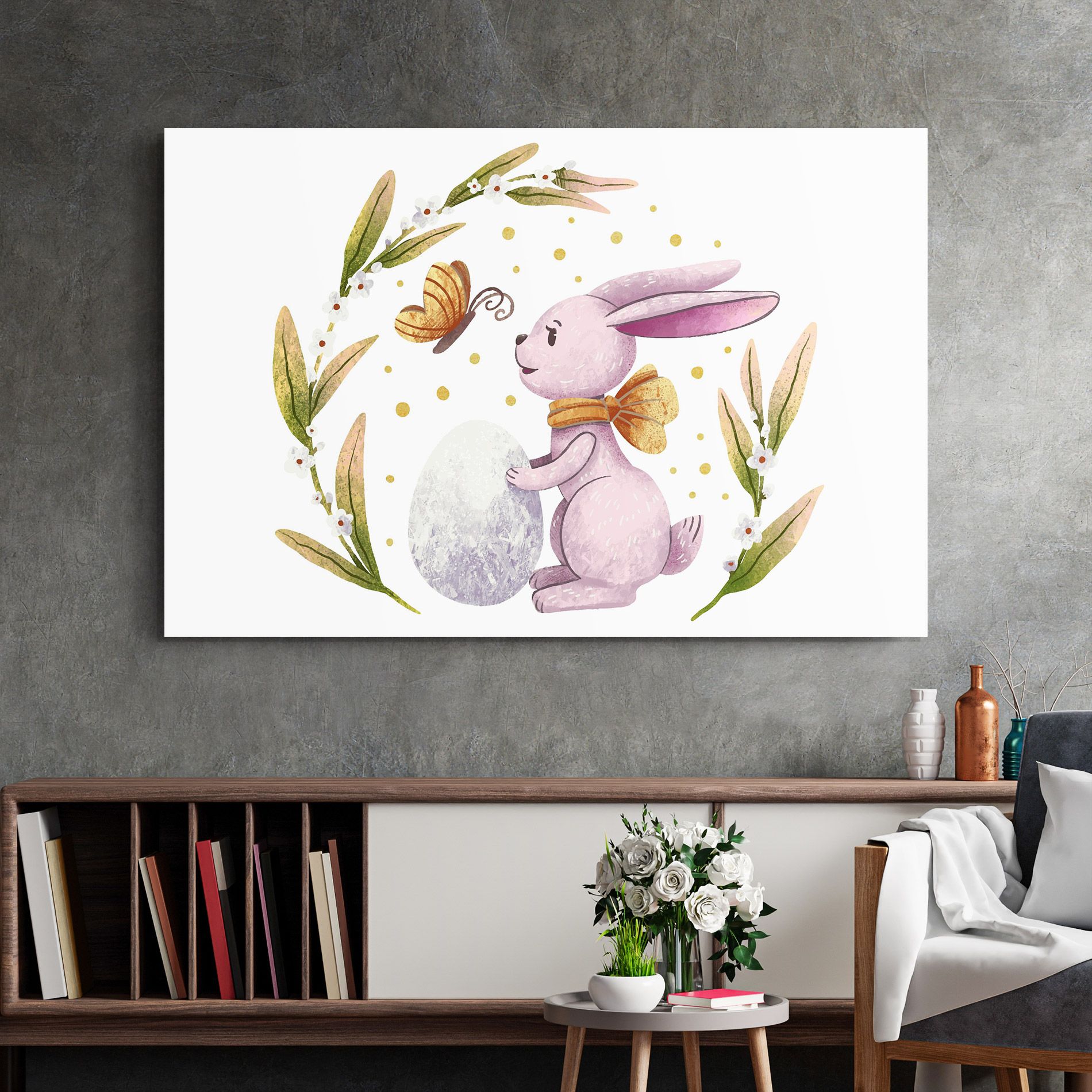 Easter Pink Bunny mockup 2
