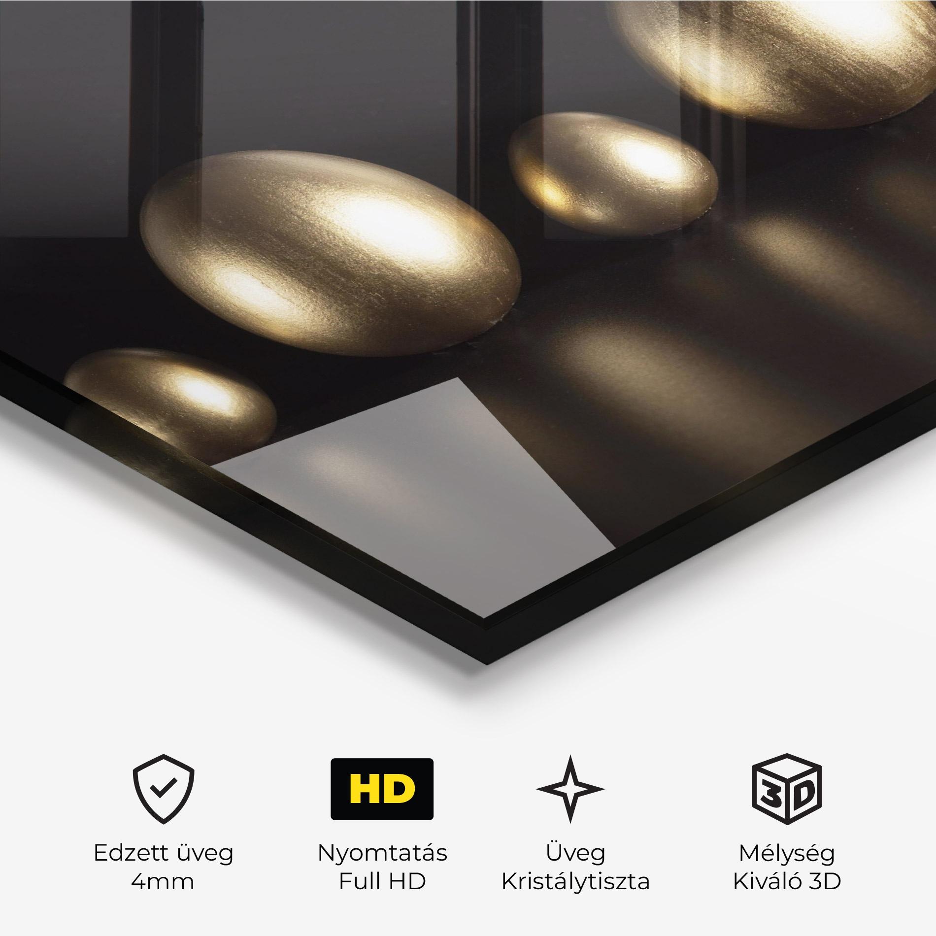 Üvegkép Gold Eggs Shot mockup 3