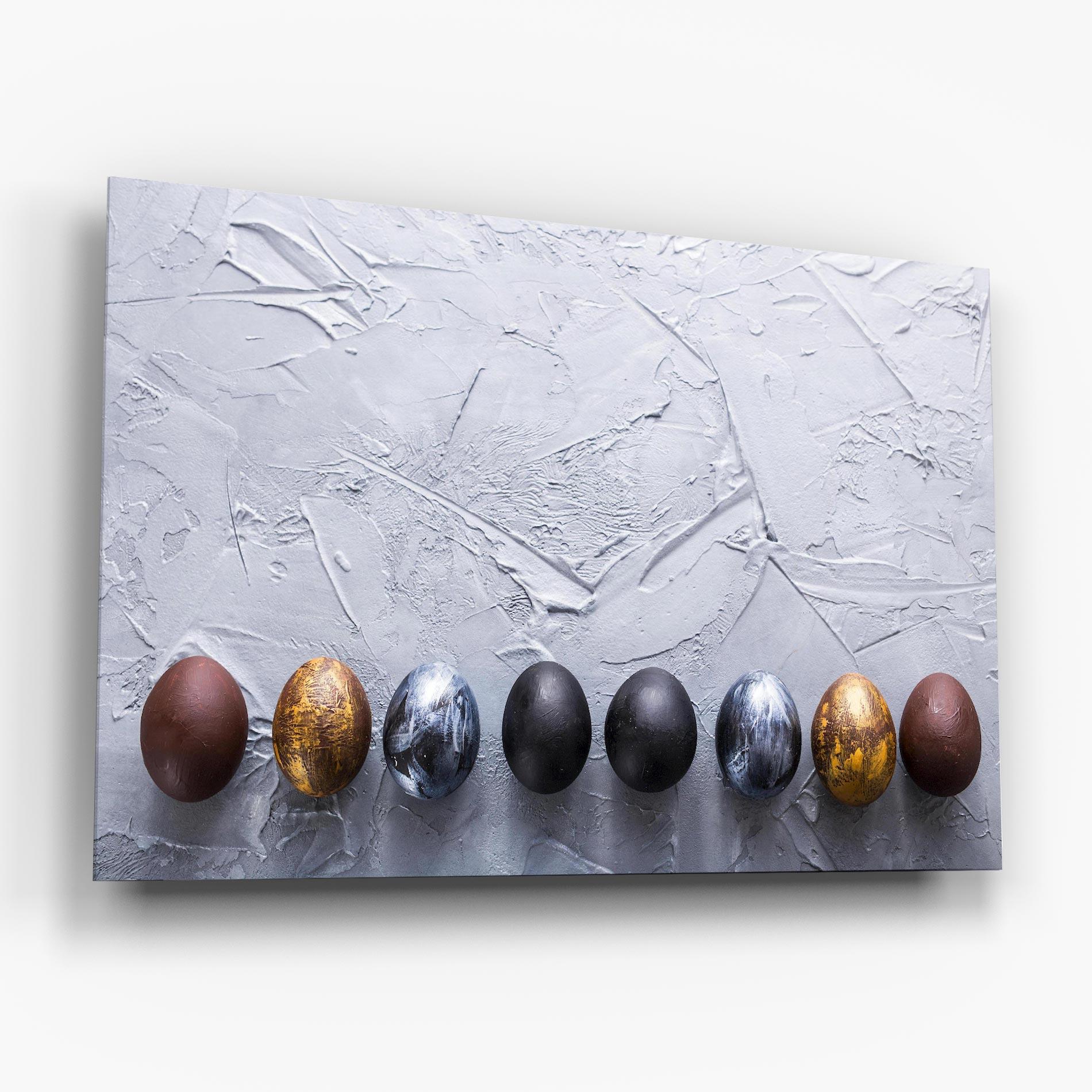 Üvegkép Easter Eggs Painted mockup 6