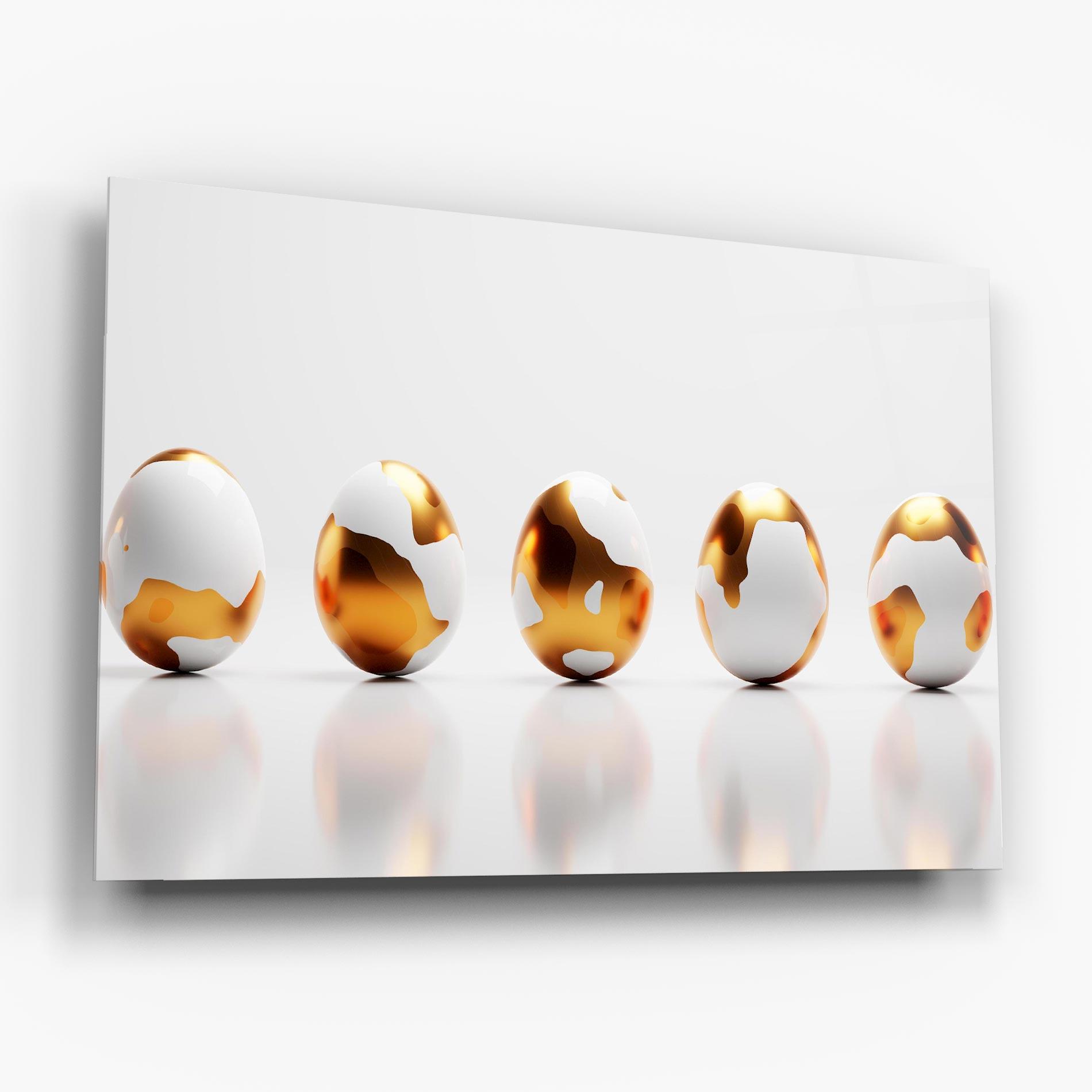 Üvegkép Golden Shiny Eggs mockup 6