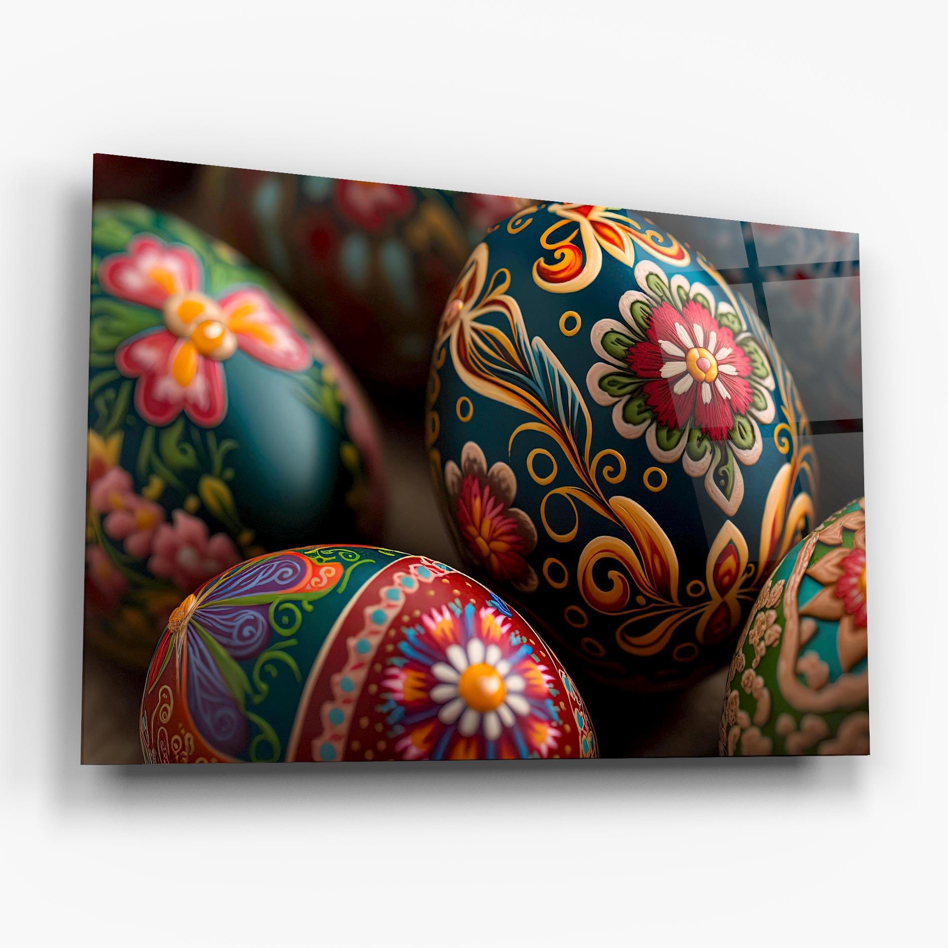 Üvegkép Traditional Painted Eggs mockup 6