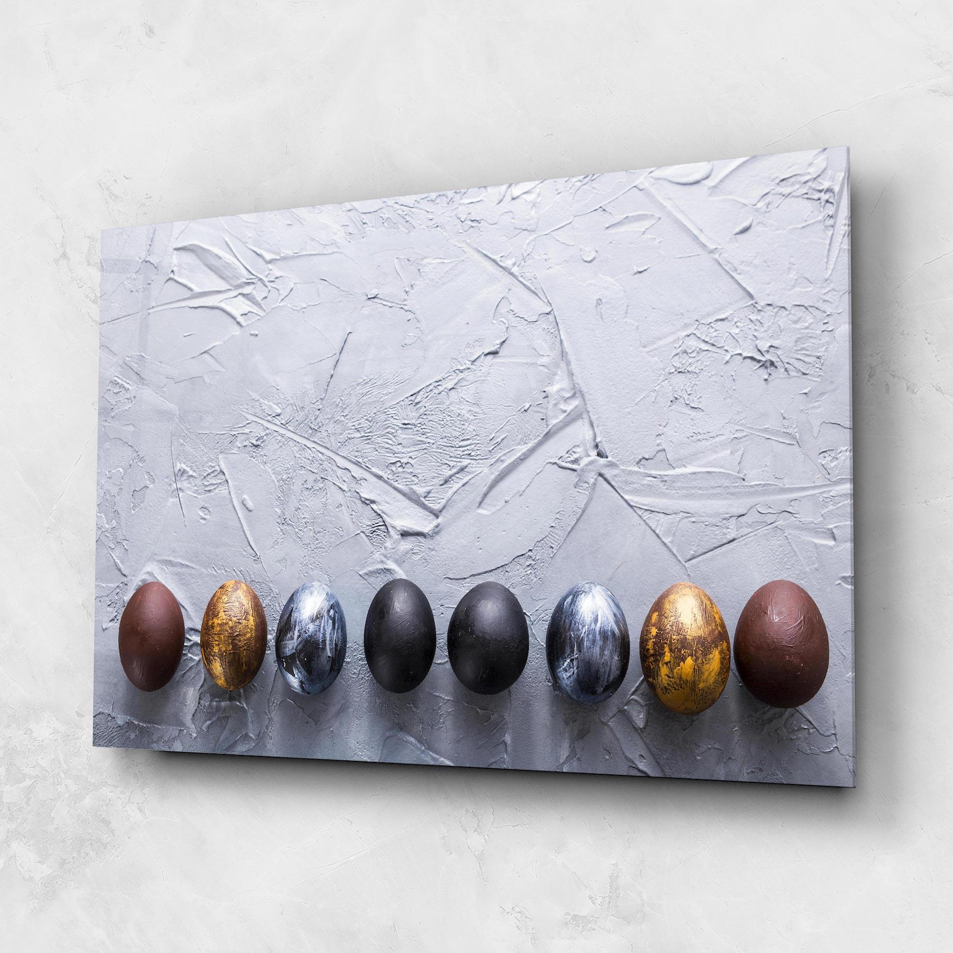 Üvegkép Easter Eggs Painted mockup 1