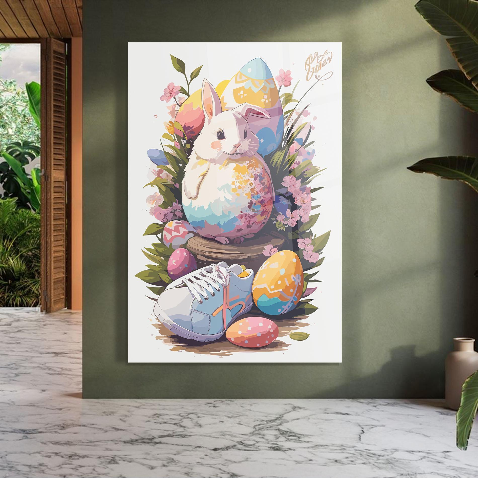 Üvegkép Fatt Cute Bunny mockup 7