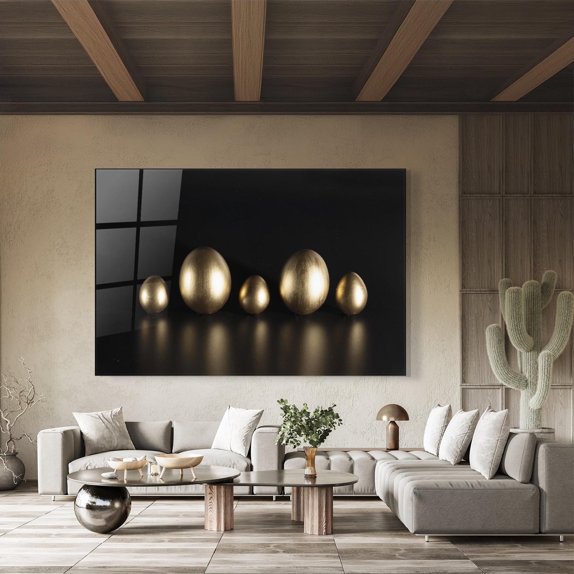 Üvegkép Gold Eggs Shot mockup 8
