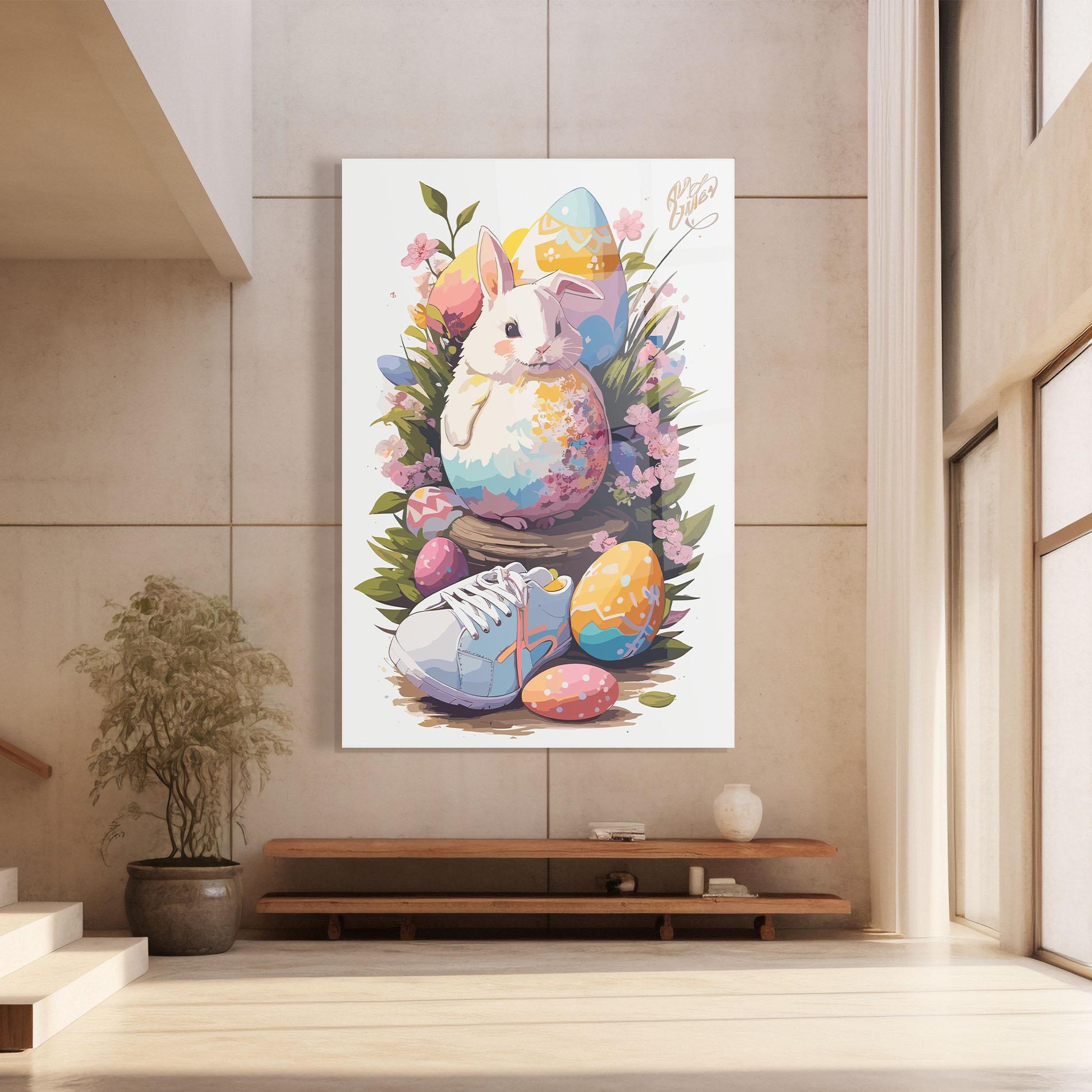 Üvegkép Fatt Cute Bunny mockup 8