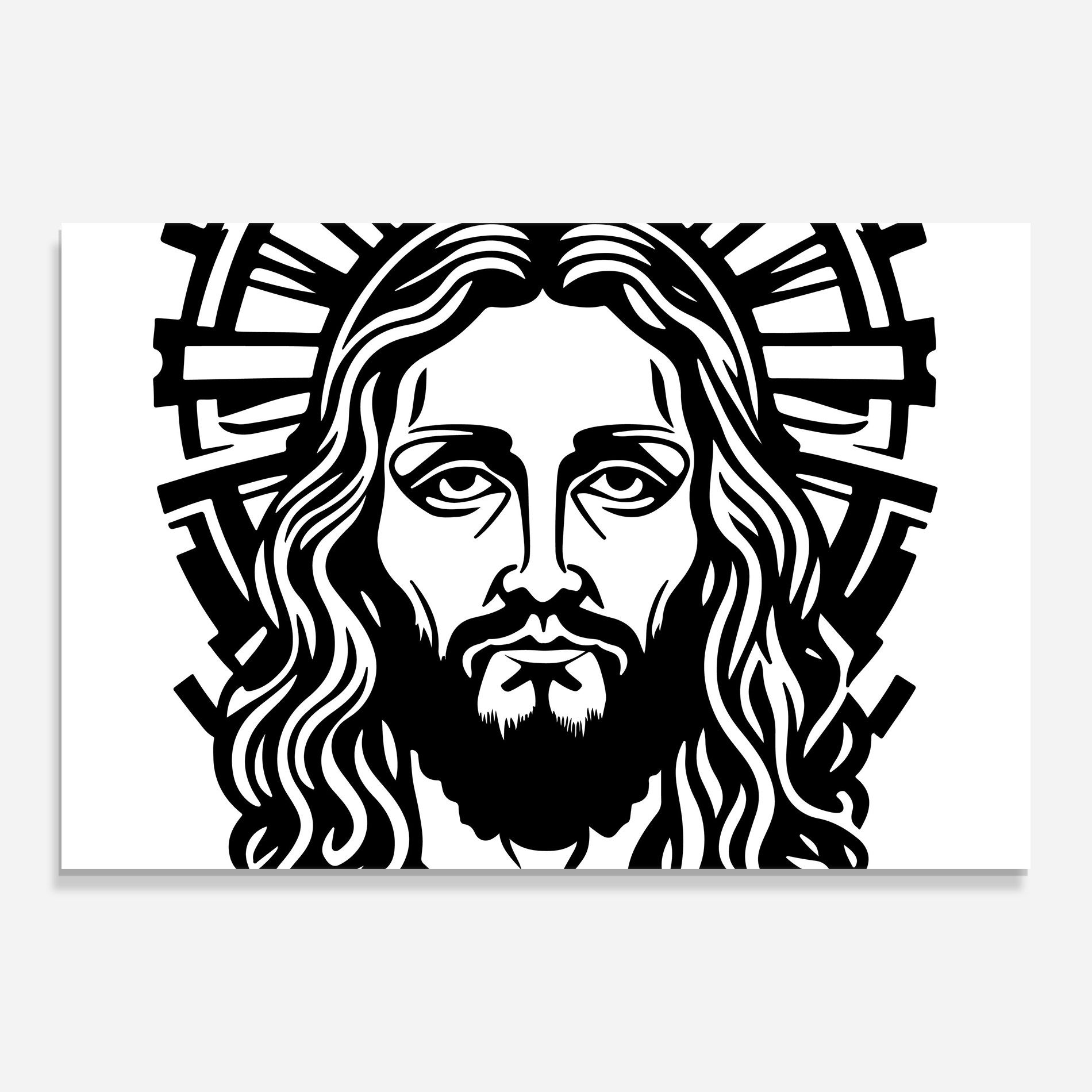 Black Line Jesus mockup 0