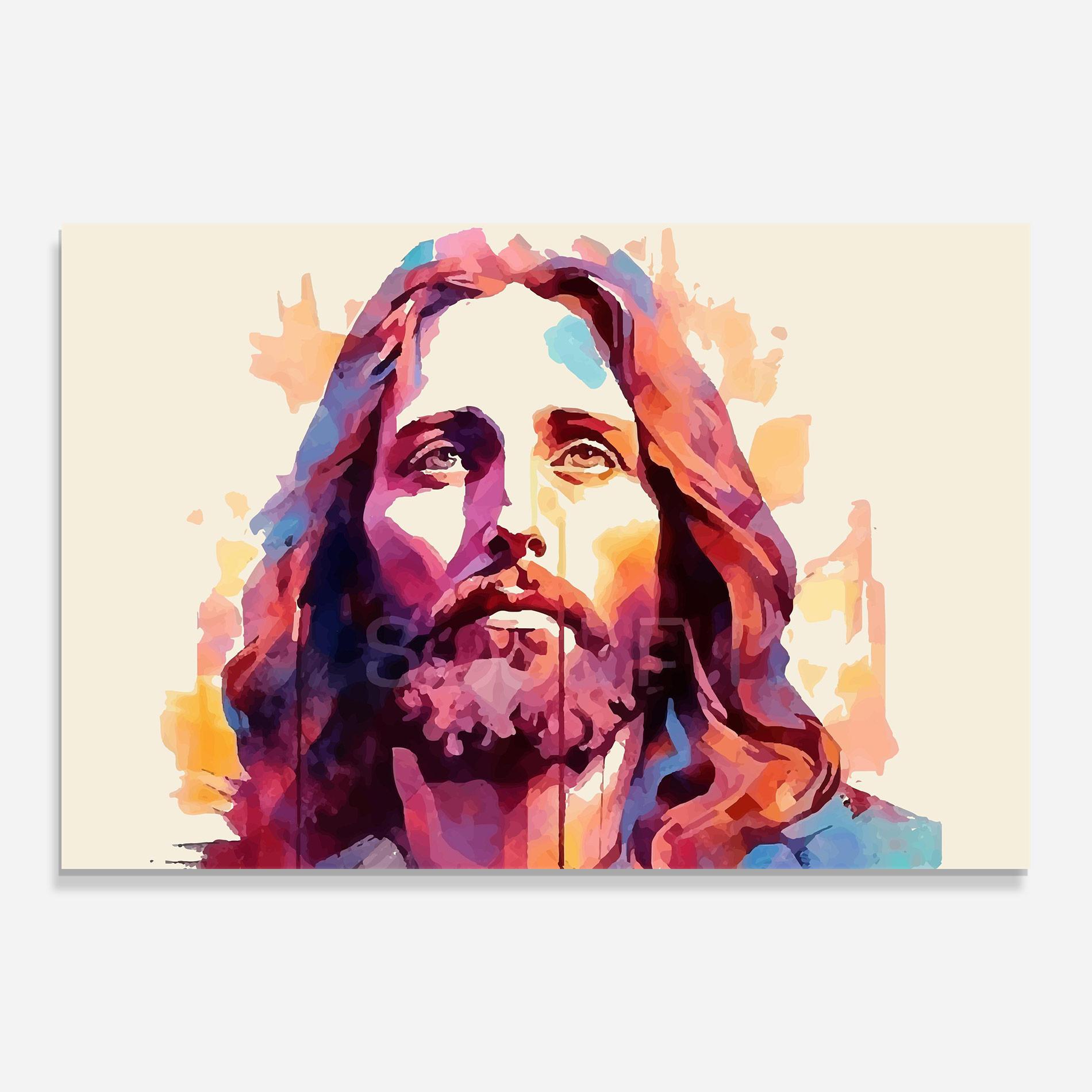 Üvegkép Color Jesus mockup 0