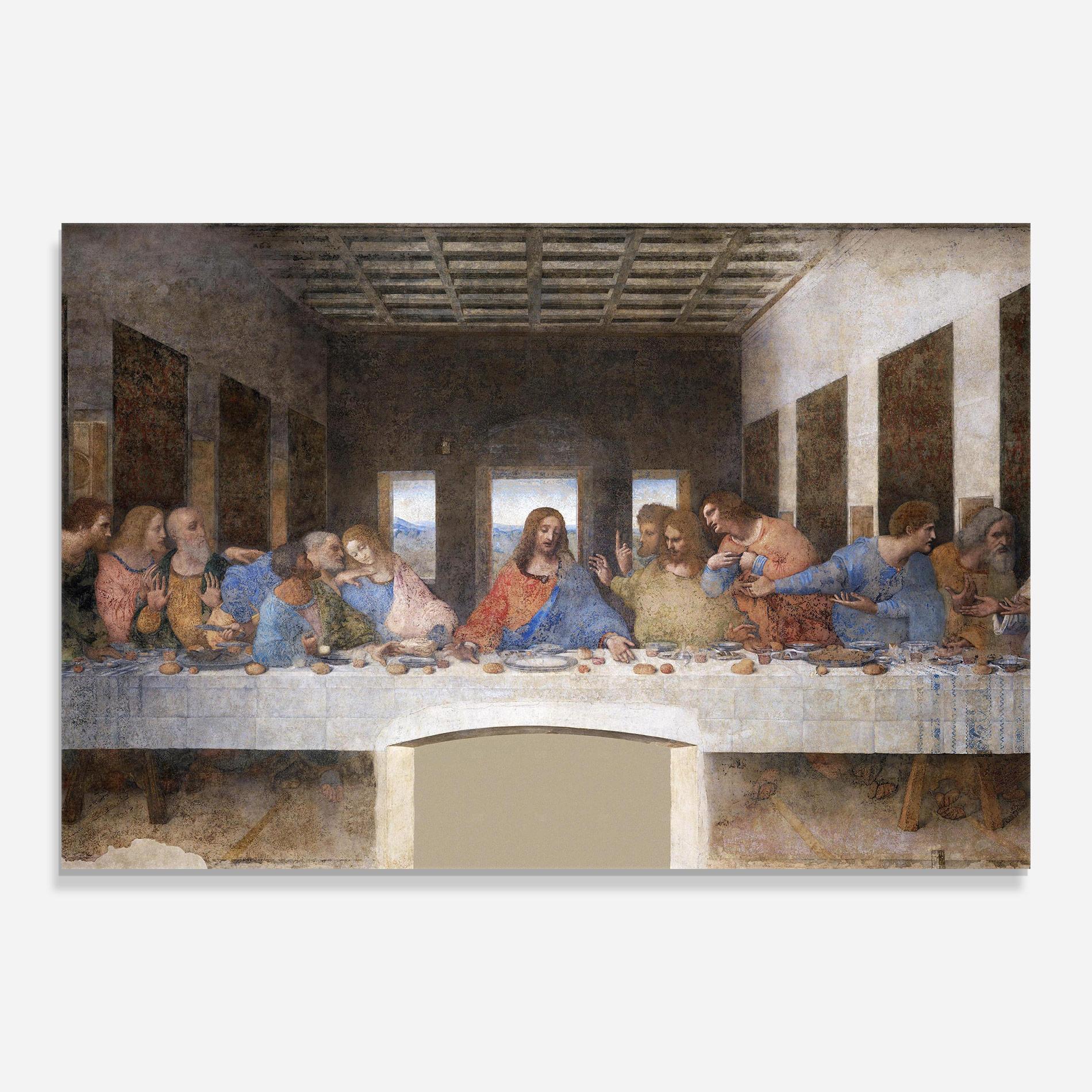 Üvegkép Jesus Eating mockup 0